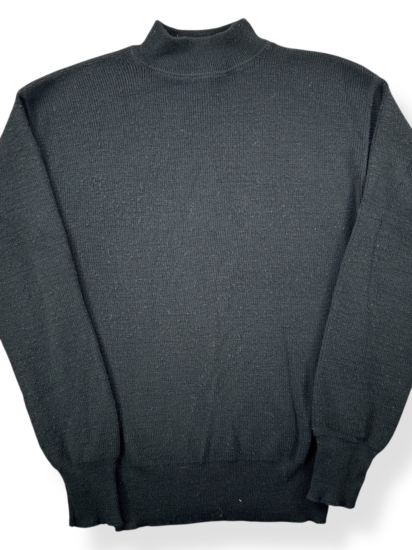 Front Close Up of Vintage Naval Military Sweater SZ M