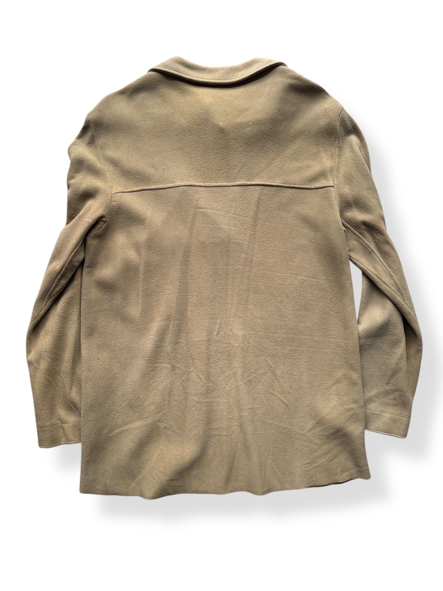 Back of Vintage Microsuede Pullover Smock SZ M