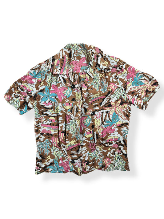 Front of Vintage Ladies Aloha Shirt SZ S AS IS