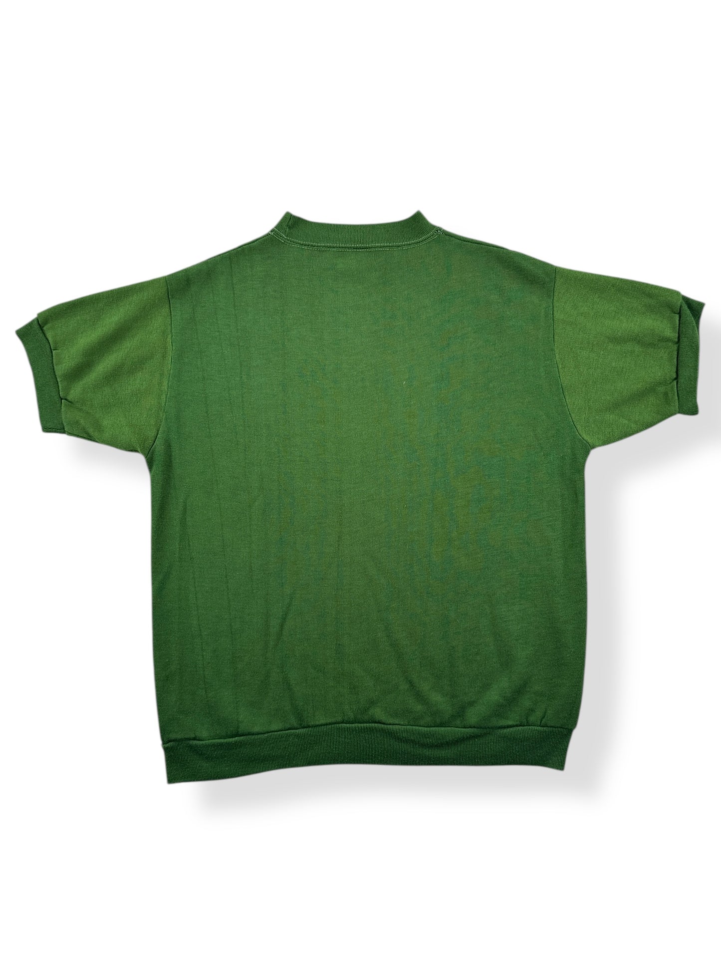 Back of Vintage Short Sleeve Green Crewneck SZ M