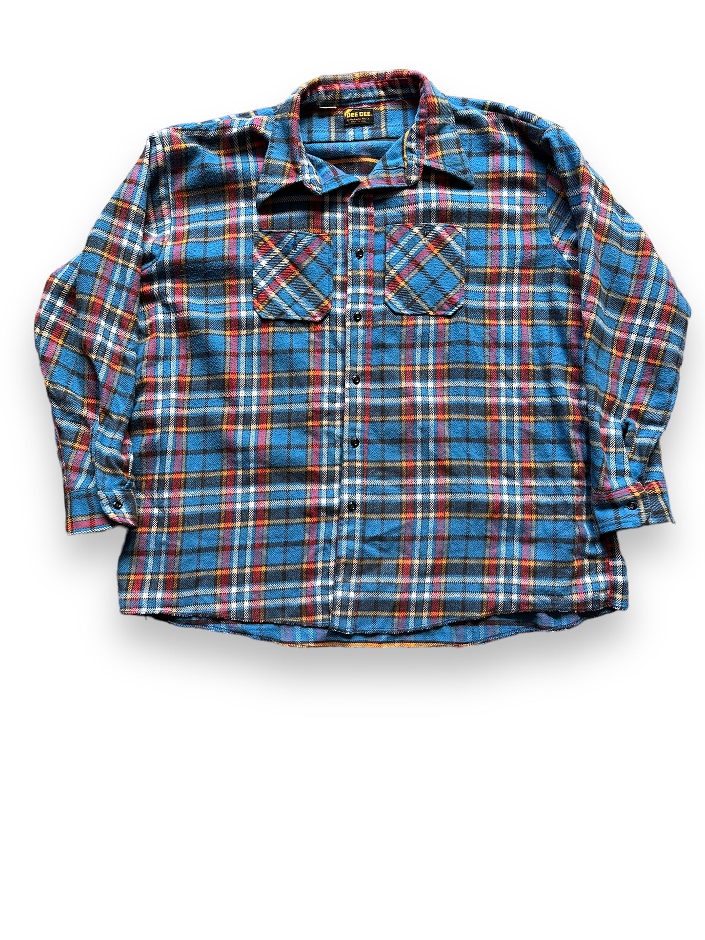 Front View of Vintage Dee Cee Cotton Flannel SZ XXXL | Vintage Cotton Flannel Seattle | Barn Owl Vintage Seattle