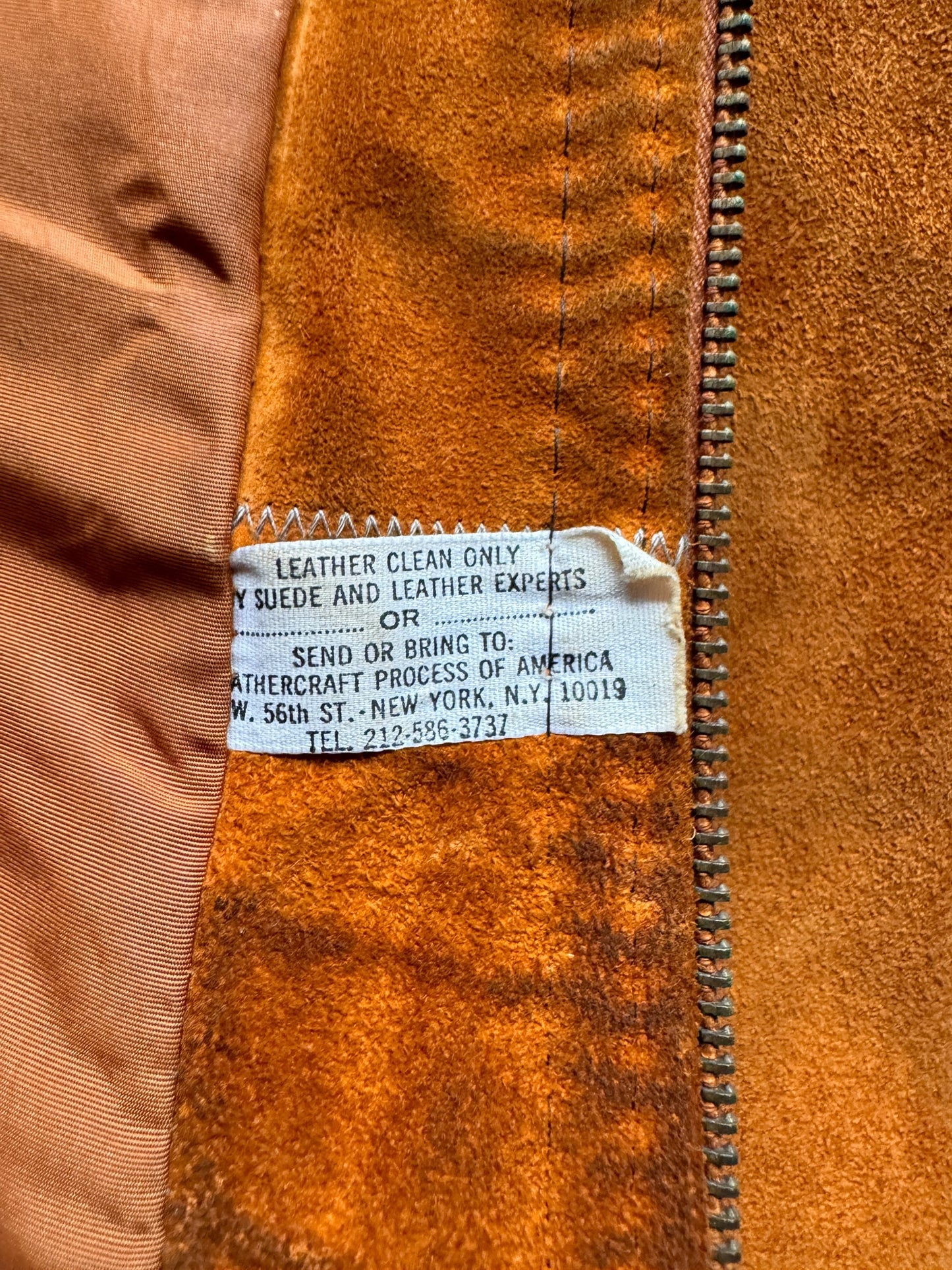tag on Vintage Suede and Fur Penny Style Lane Coat SZ 8