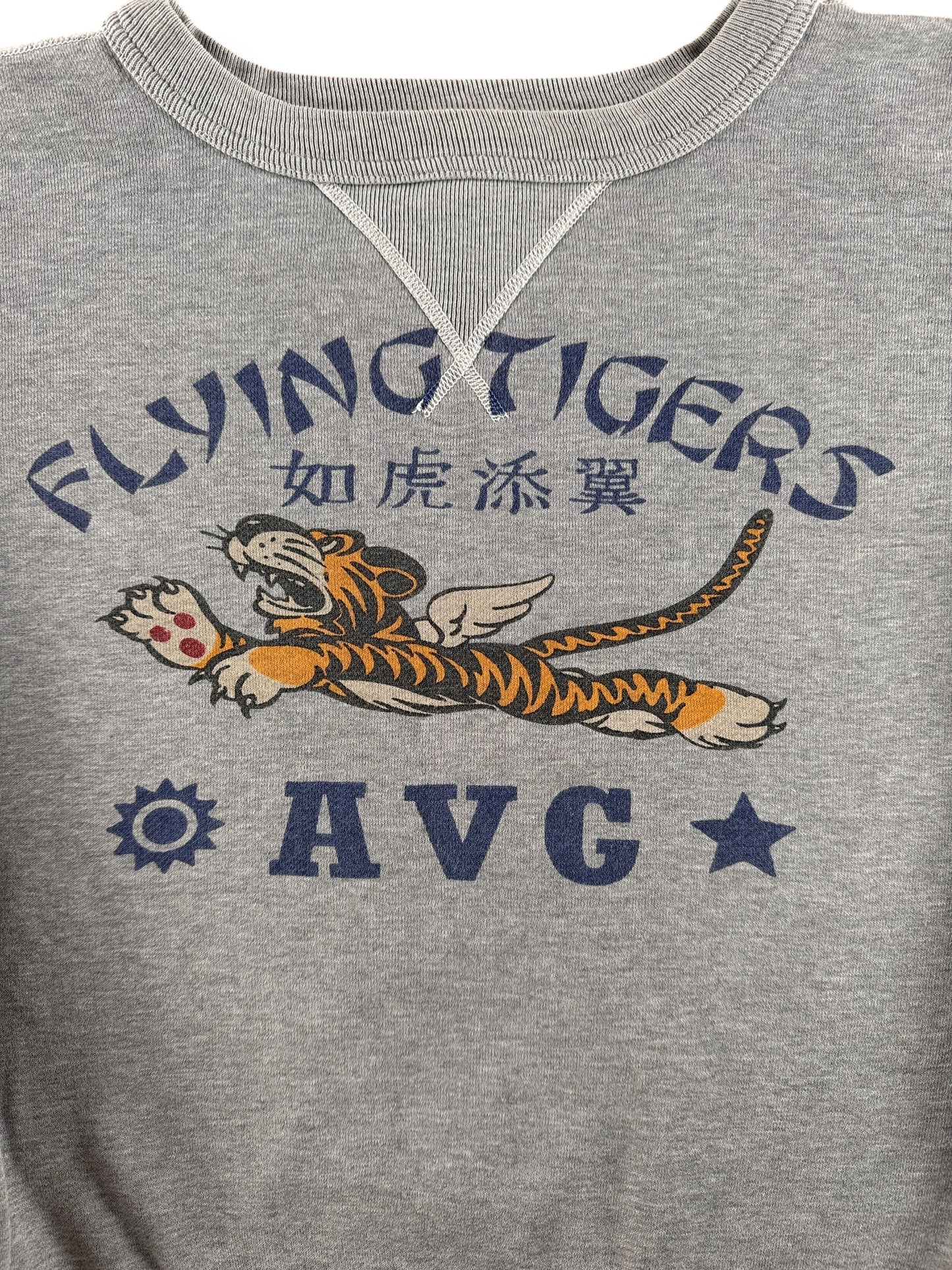Front Graphic of Modern Buzz Rickson Flying Tigers Single V Sweatshirt SZ M
