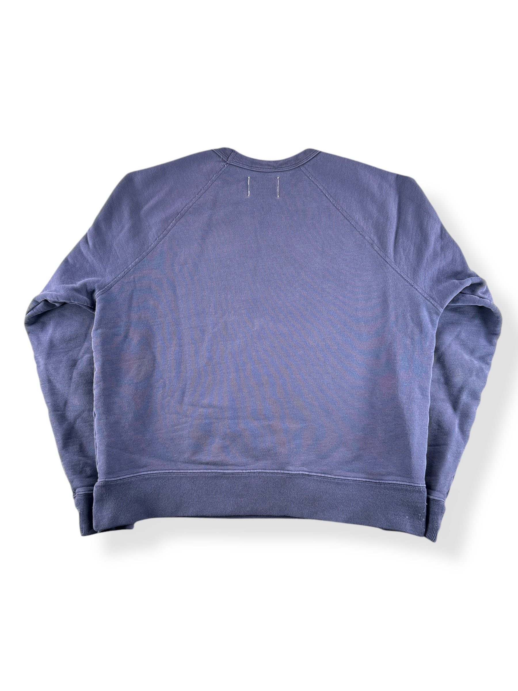 Back of Modern Dehen Heavy Duty Crew Blue SZ L