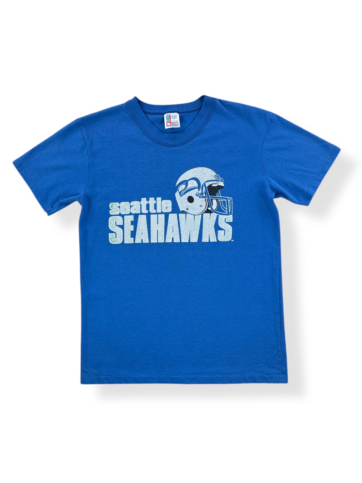 Front of Vintage 80s Seahawks Tee SZ M