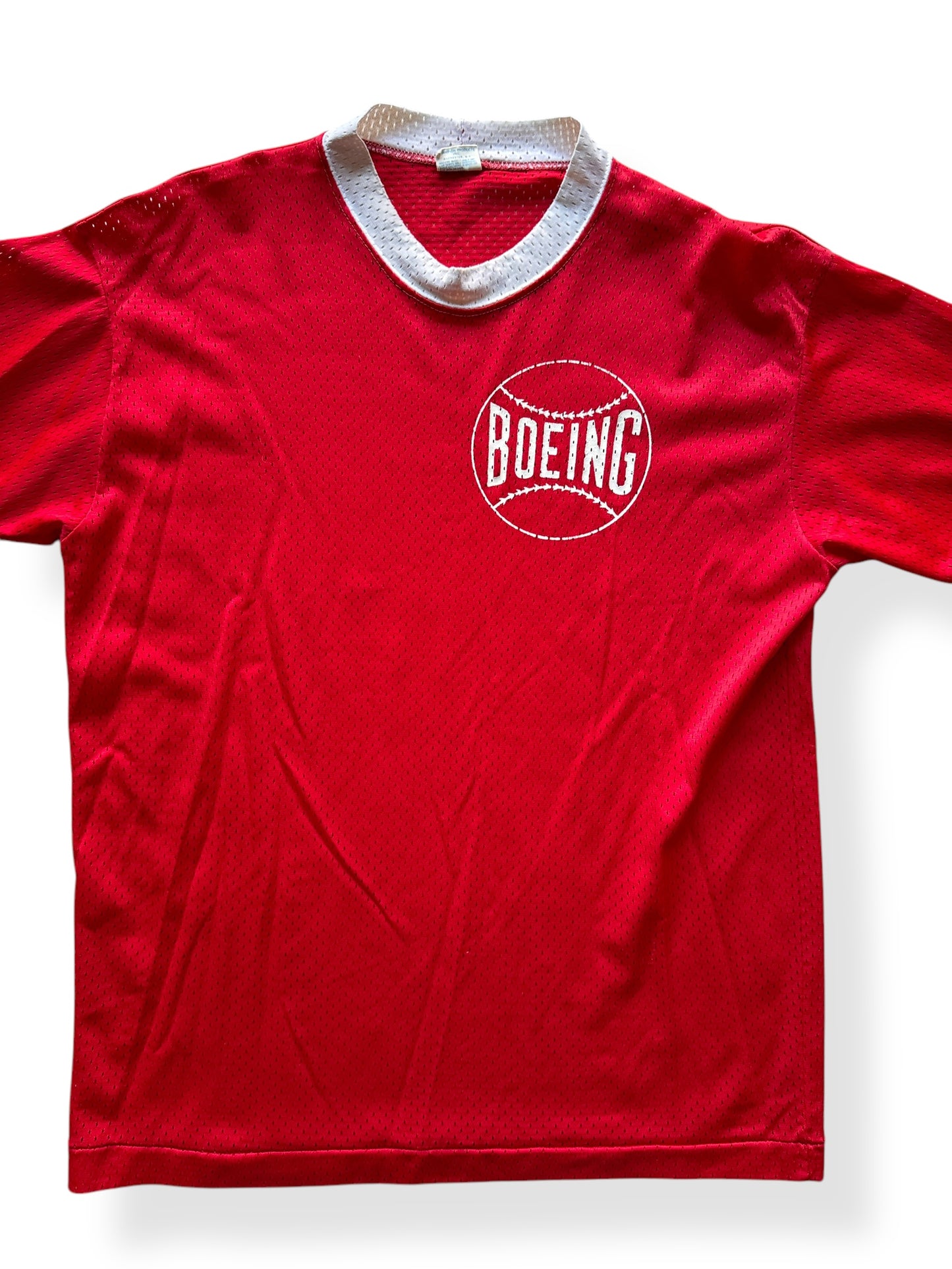 Front Close Up of Vintage Boeing Champion Jersey SZ L