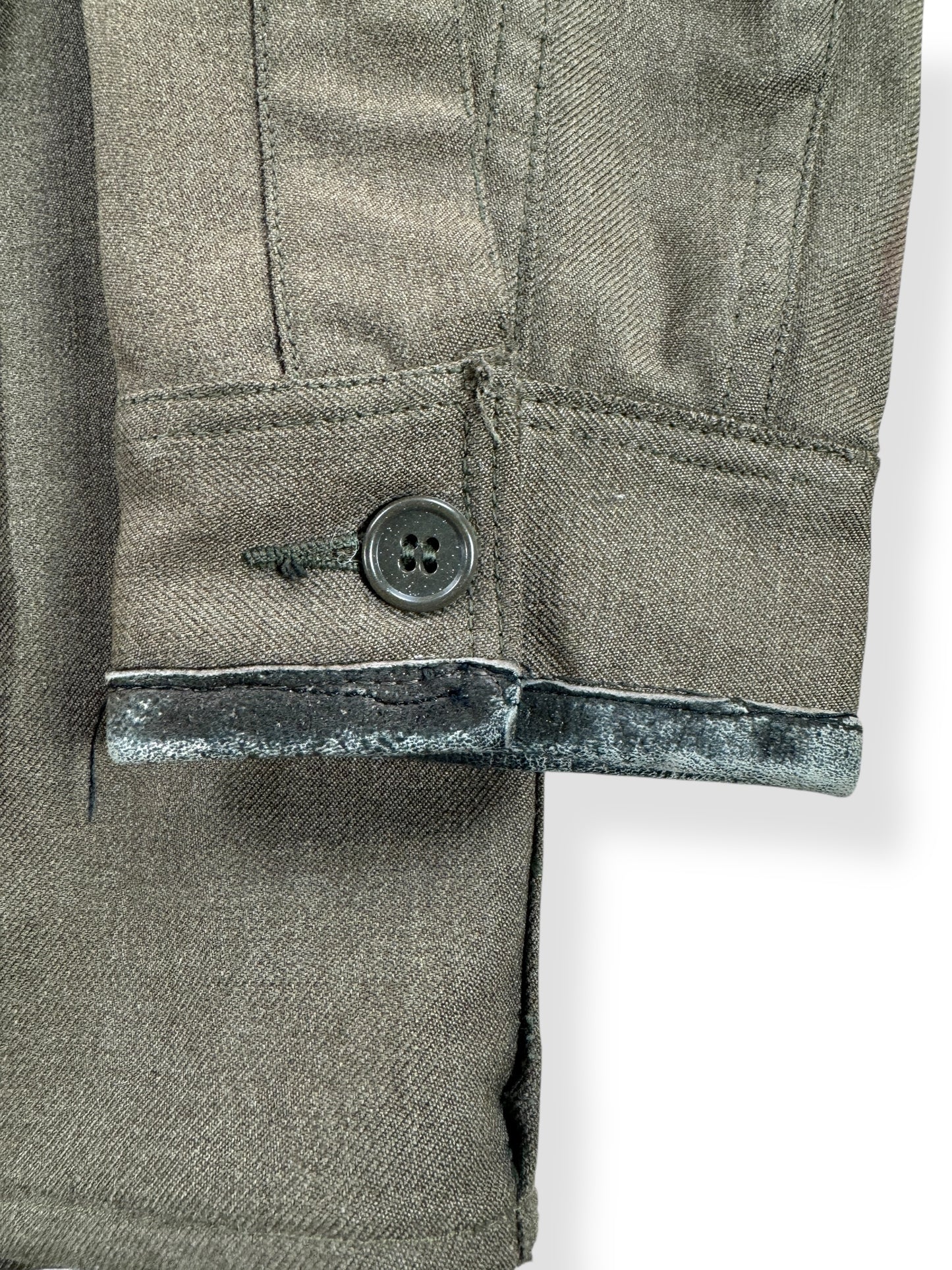Leather Cuff on Vintage Union Made Filson Cruiser Jacket w/ Leather Cuffs SZ 44