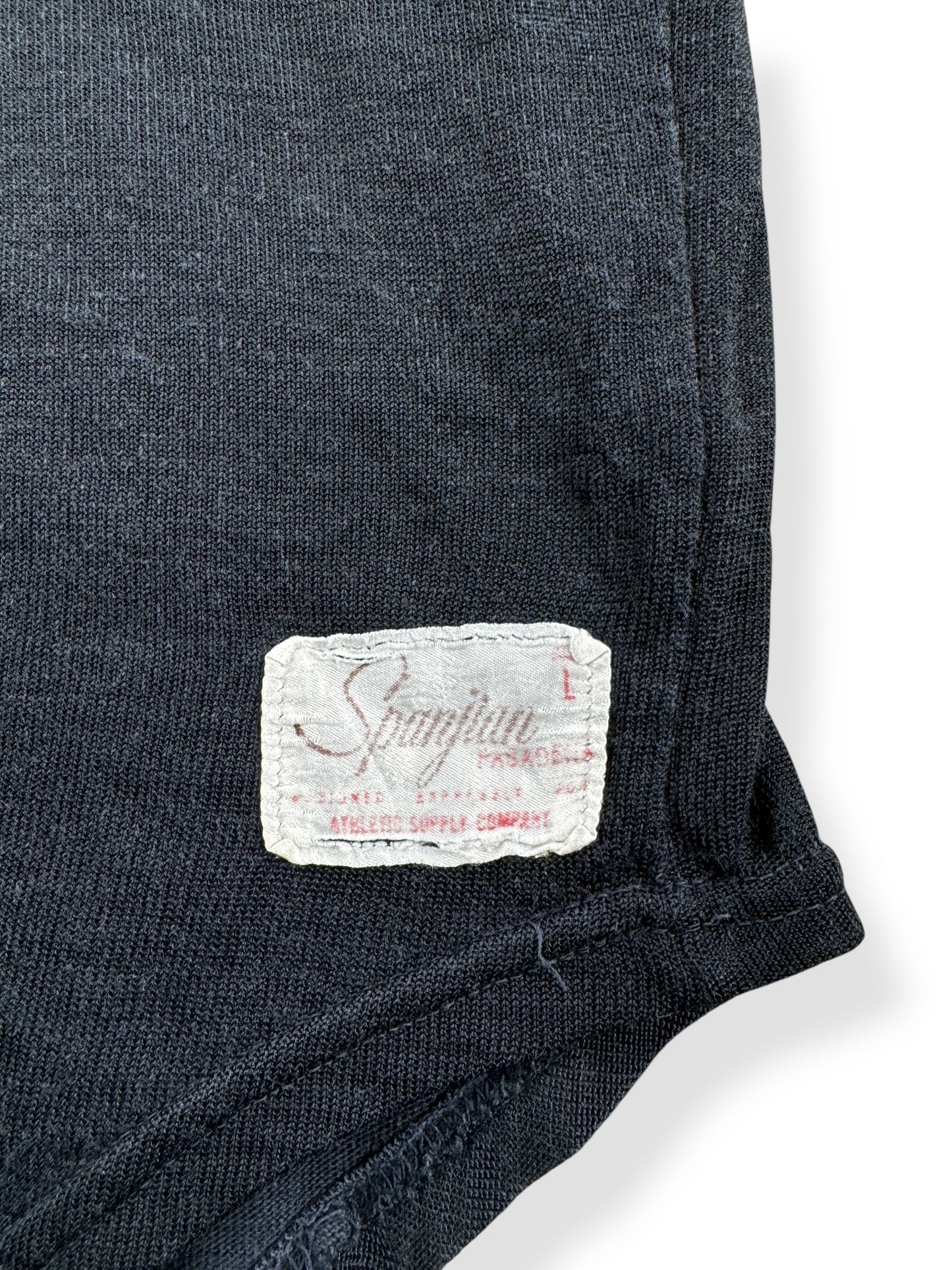 Label on Vintage 1950s Durene Iowa Football Jersey SZ XXL
