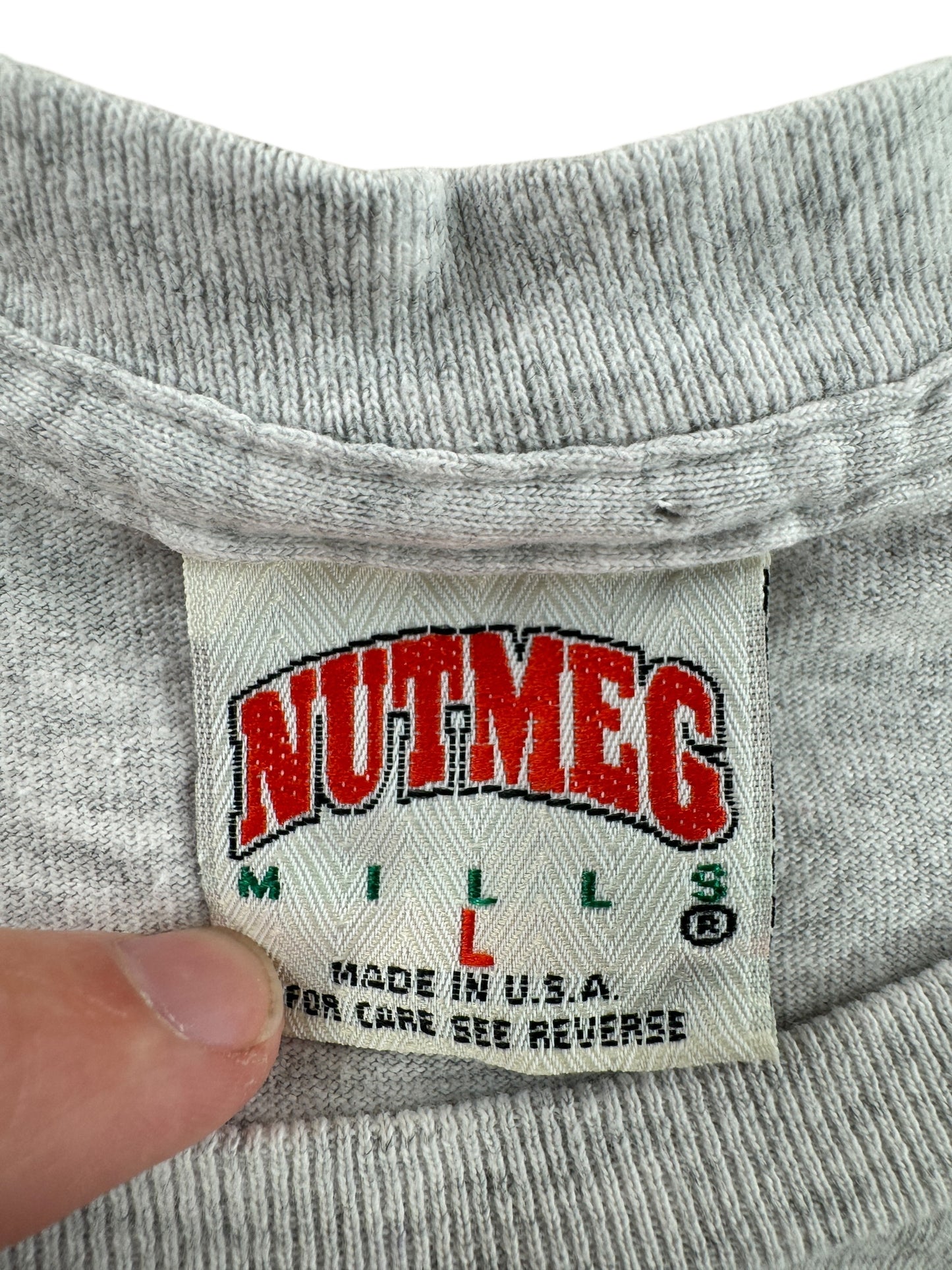 Tag on Vintage Nutmeg Ken Griffey Jr 2-Sided Tee SZ M