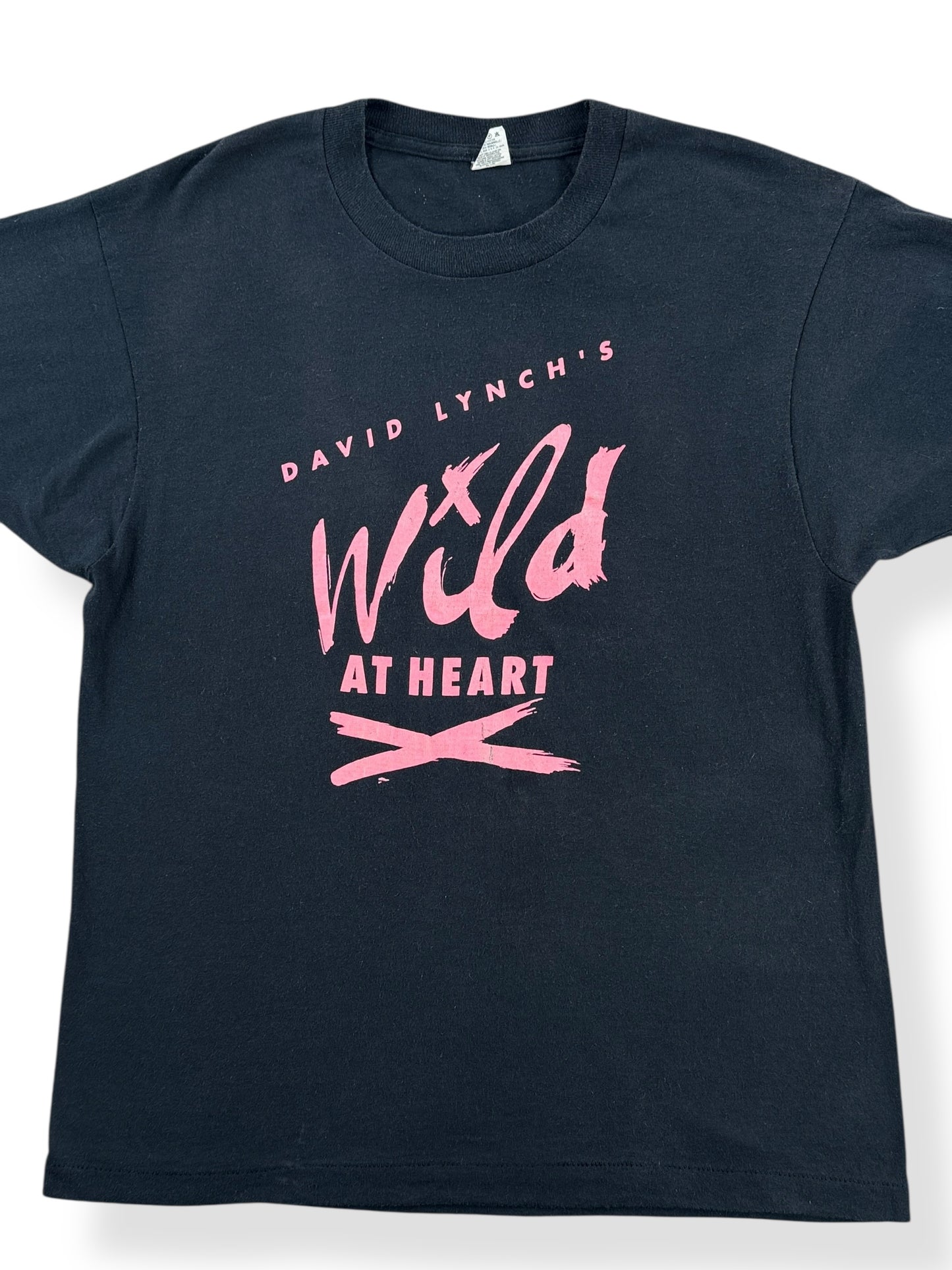 Front Close Up of Vintage David Lynch Wild At Heart Promo Tee SZ M