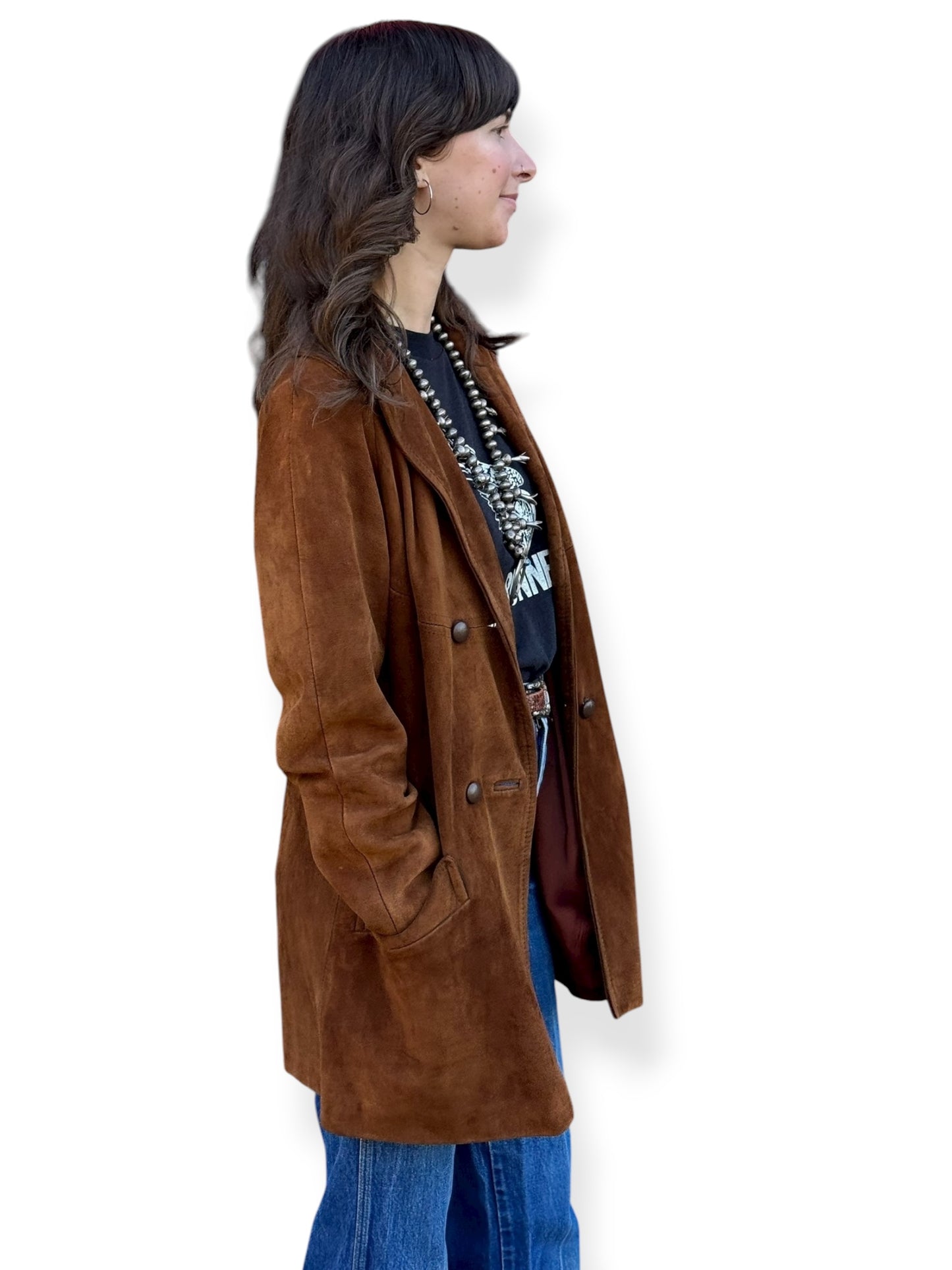 Vintage Womens 1960s Marquis of London Suede Jacket SZ M