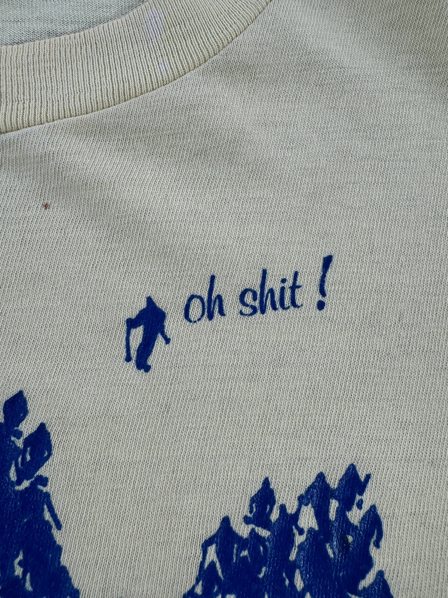 Graphic Detail on Vintage Sun Valley Oh Shit! Tee SZ L