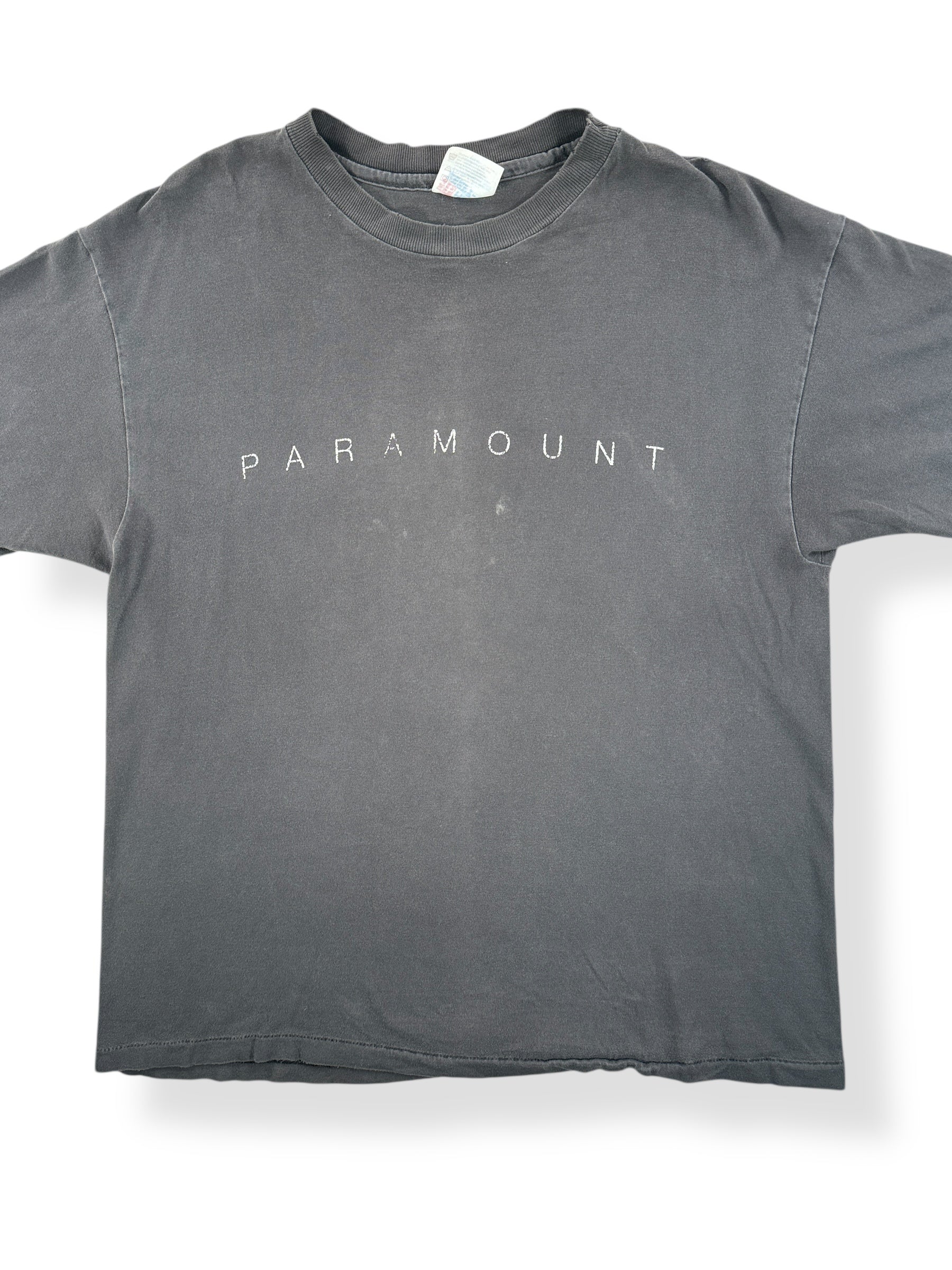 Front Close Up of Vintage Faded Paramount Tee SZ L