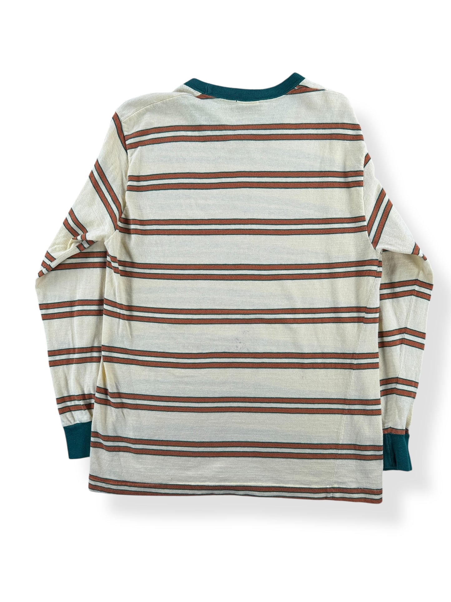 Back of Vintage Penney's Towncraft Striped Long Sleeve Tee SZ S