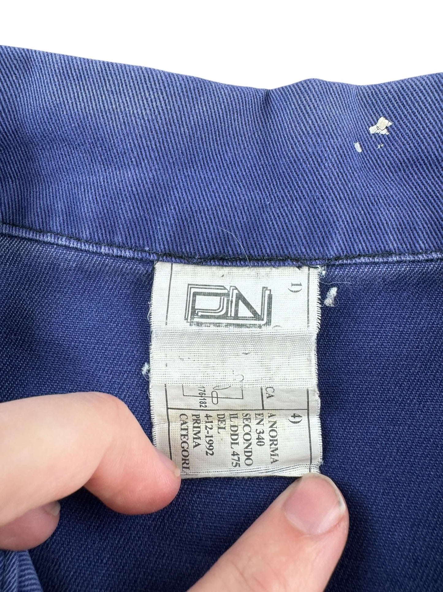 Tag on Vintage Worked In French Chore Coat SZ L