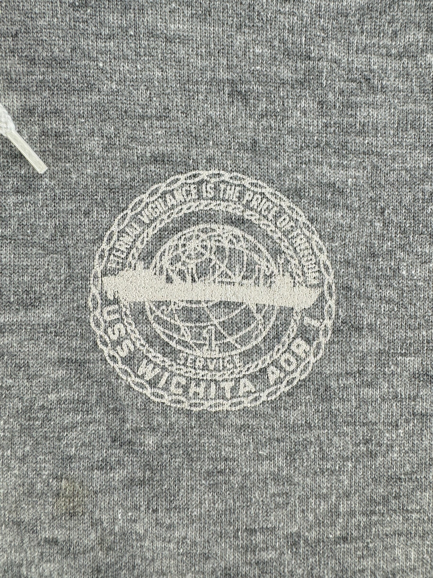 Graphic on Vintage USS Wichita Hoodie SZ XL