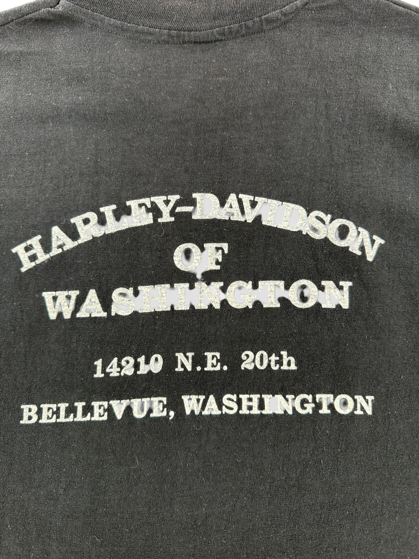 Back of Vintage Harley Davidson Legends Tee White SZ XL (Fits L)