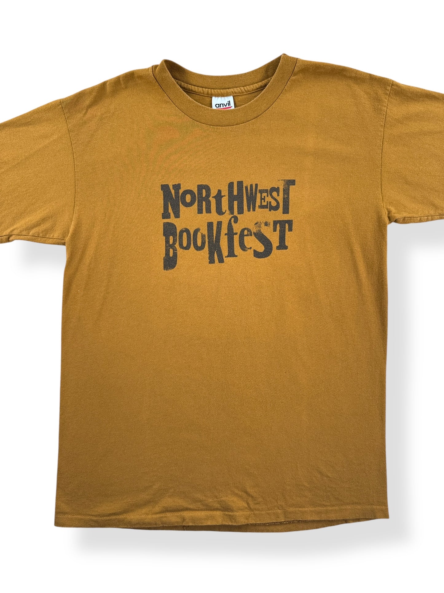 Front Close Up of Vintage Northwest Bookfest Tee SZ L