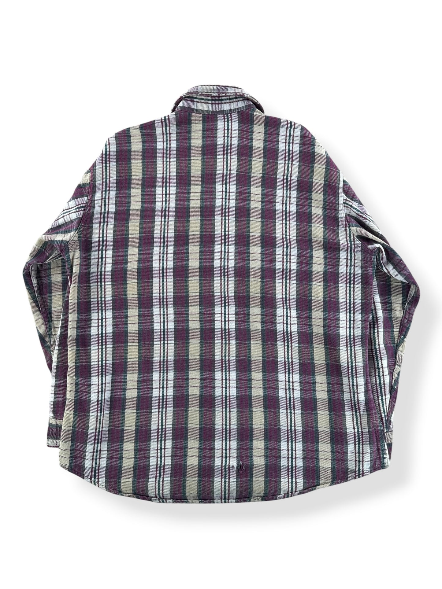 Back of Vintage St Johns Bay Cotton Flannel SZ XLT