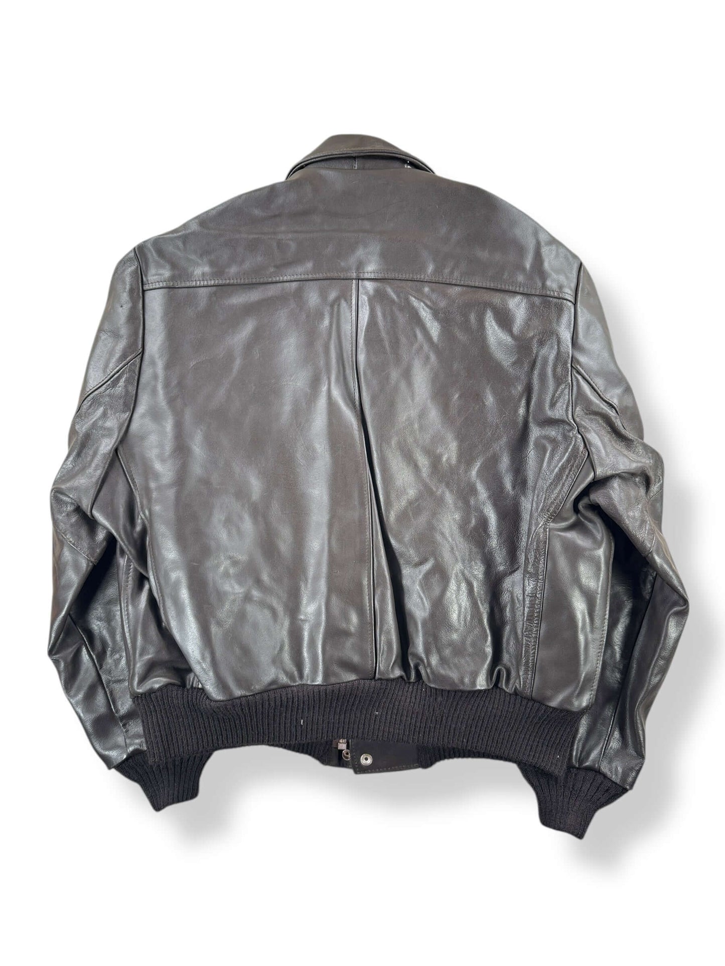 Back of Vintage A-2 Bomber Jacket SZ XL