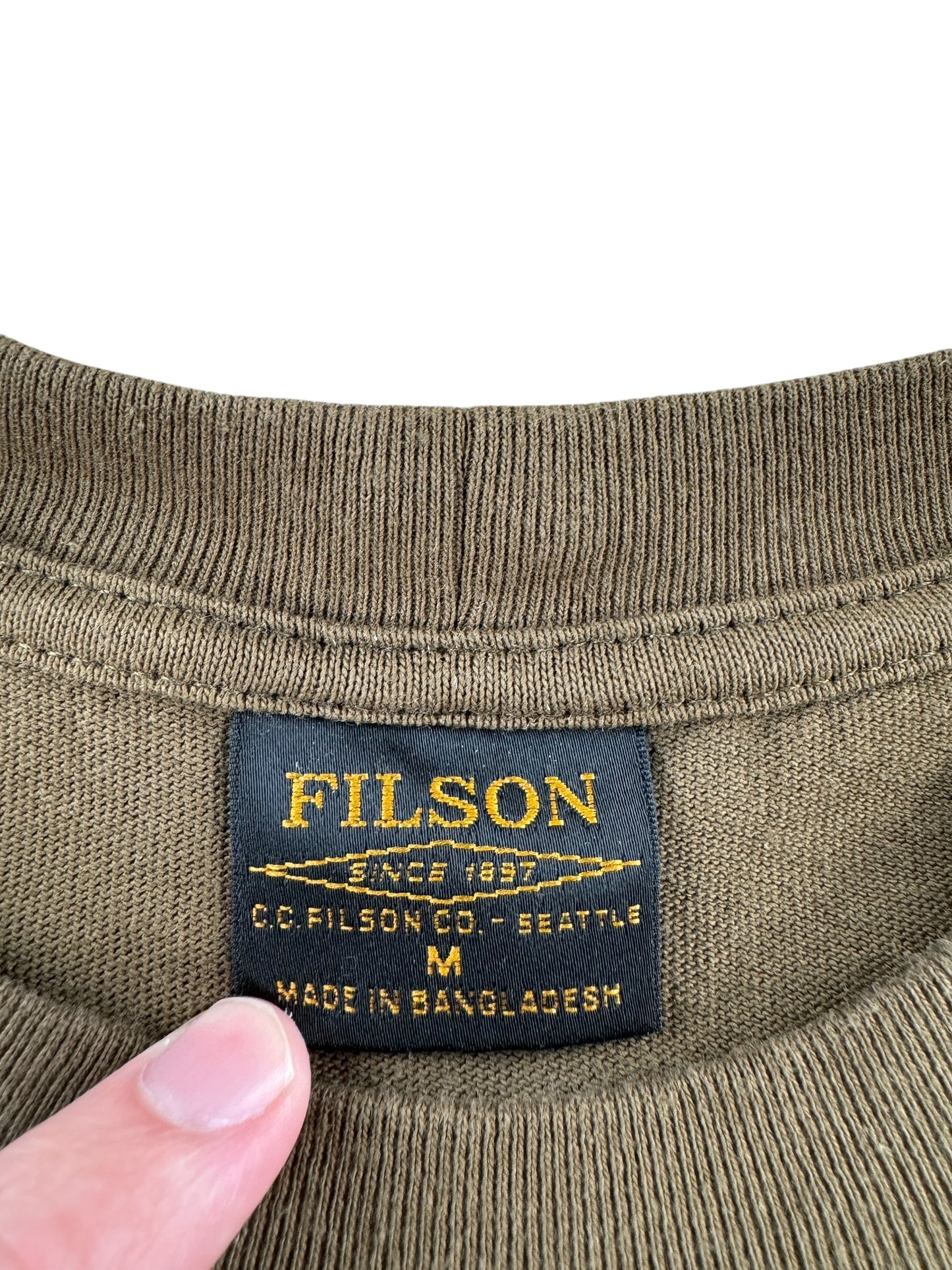 Filson Frontier Trail Crew Graphic Tee SZ M