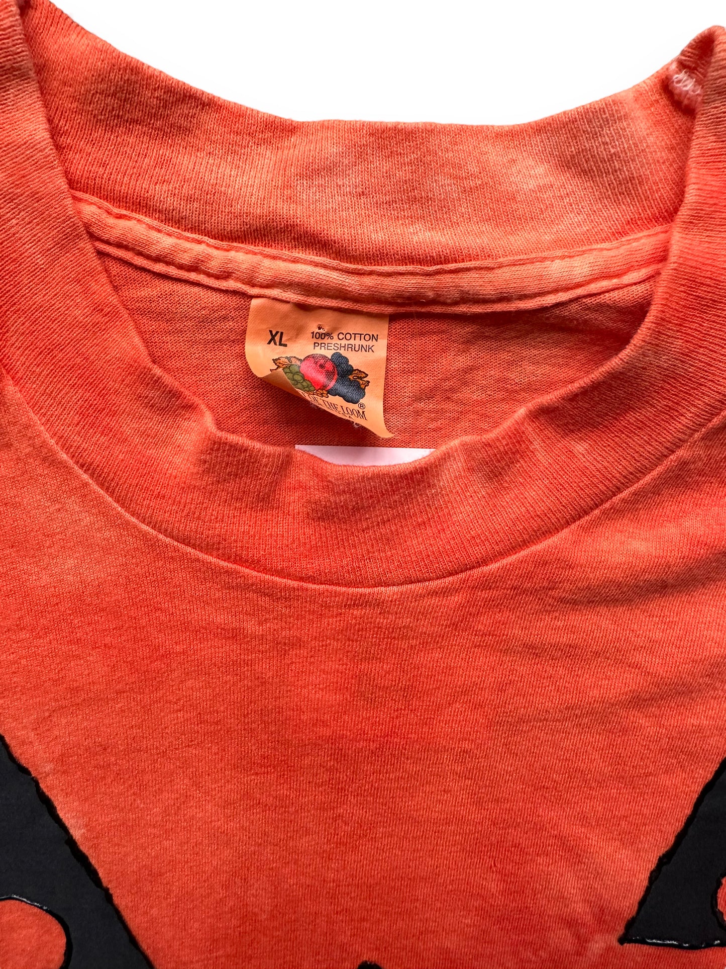 Tag View on Vintage Jack-O-Lantern Halloween Tee SZ XL | Vintage Halloween T-Shirts Seattle | Barn Owl Vintage Tees Seattle