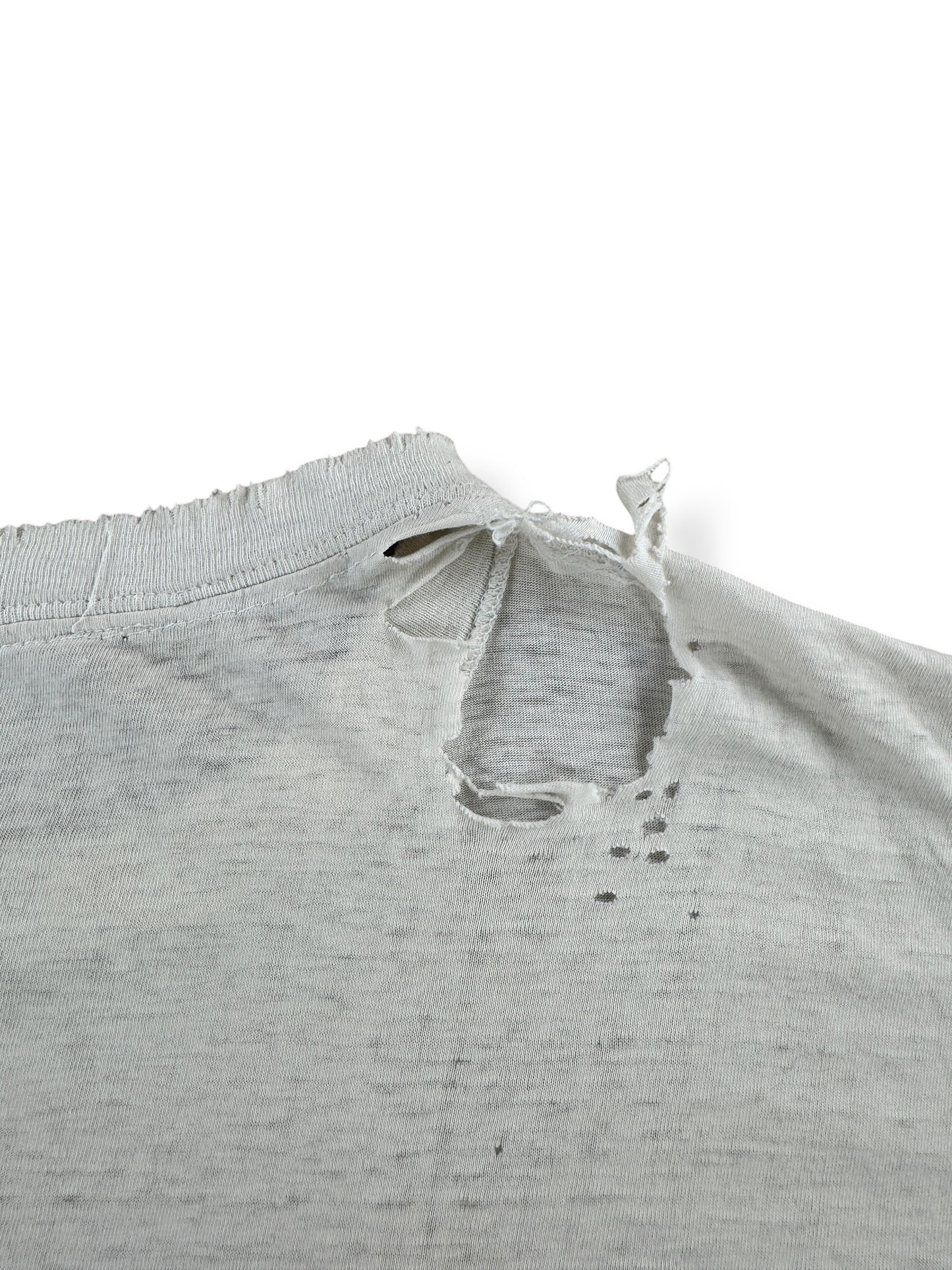 Hole on Vintage 1997 Hong Kong Flag Paint Tee SZ XL