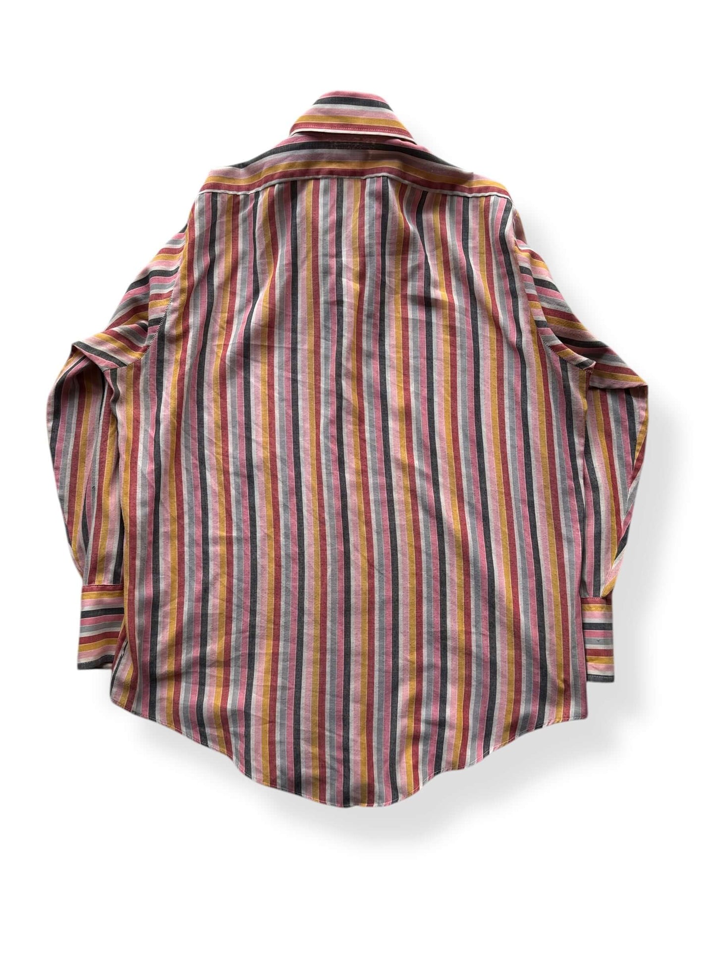 Back of Vintage Lancer Kingspoint Striped Button Up SZ L