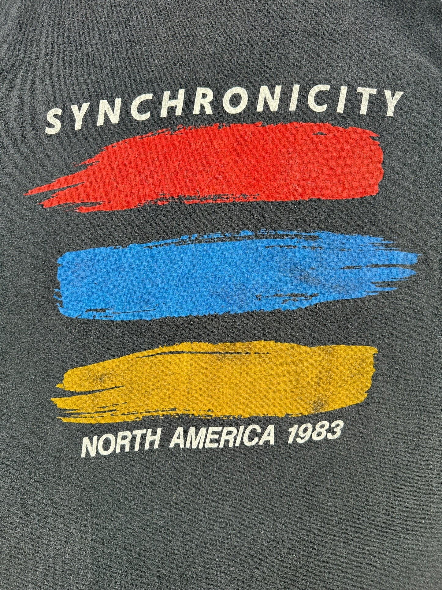 Back Graphic of Vintage The Police Synchronicity Tee SZ M