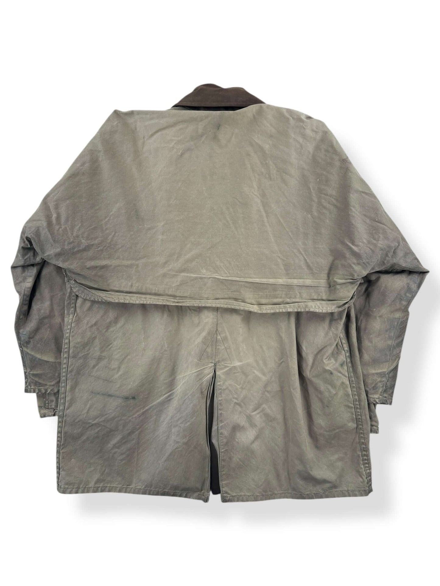 Back of Vintage Filson Shelter Cloth Waxed Cotton Packer Jacket SZ M AS IS