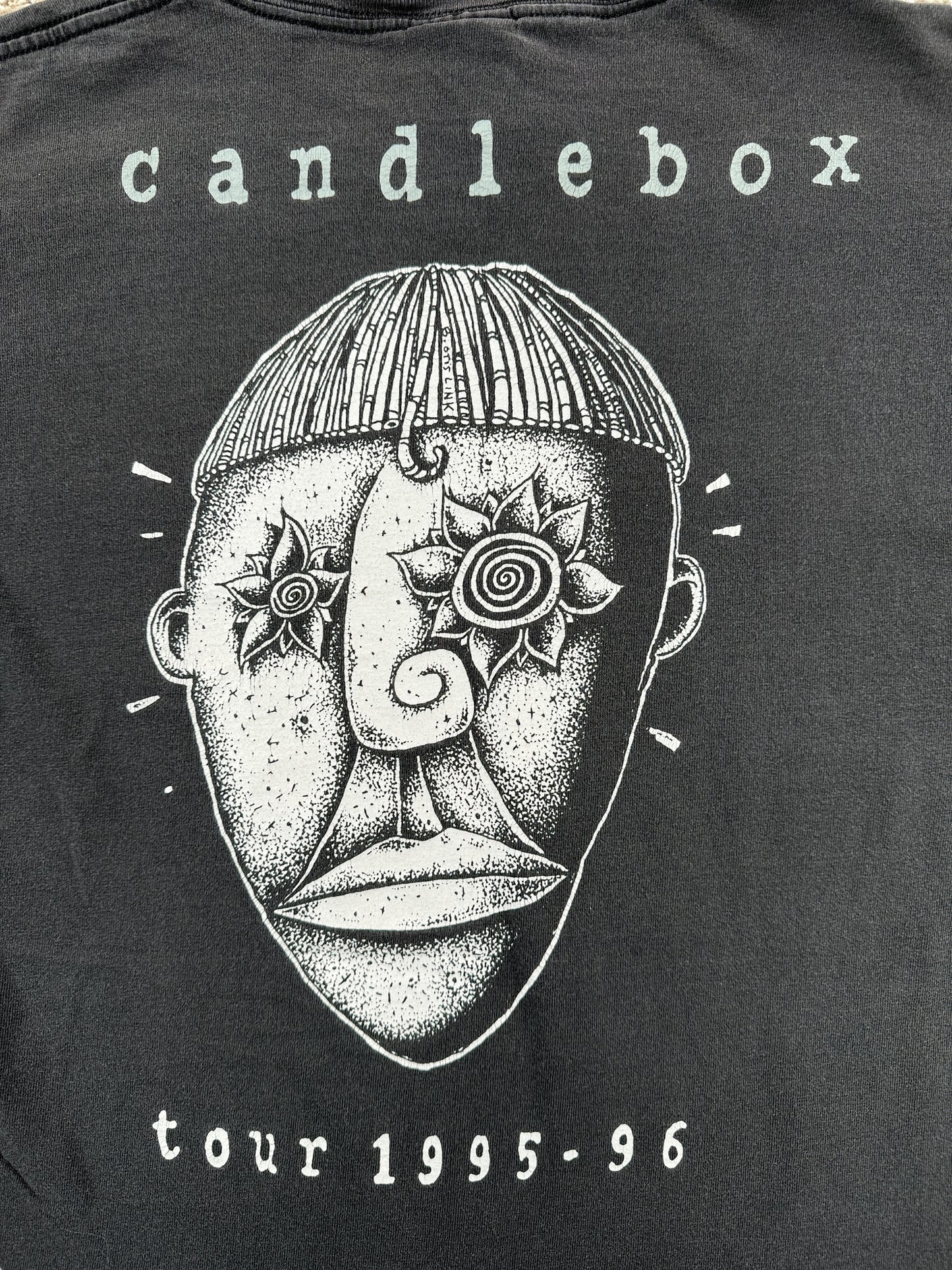 Back Graphic of Vintage Candlebox 1995-96 Tour Tee SZ L