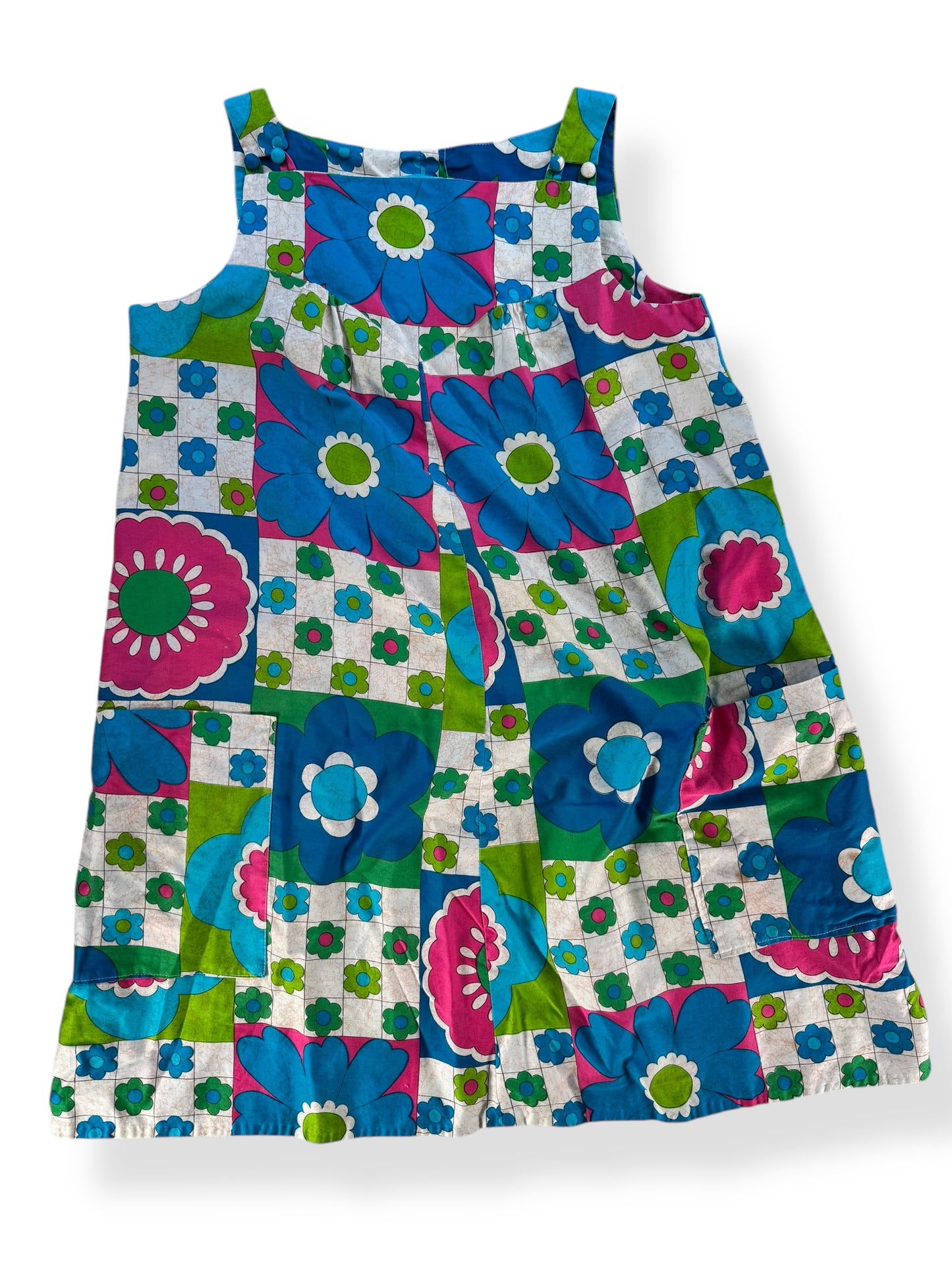 Front view of 1960s Alice Polynesia Fashions Dress L-XL
