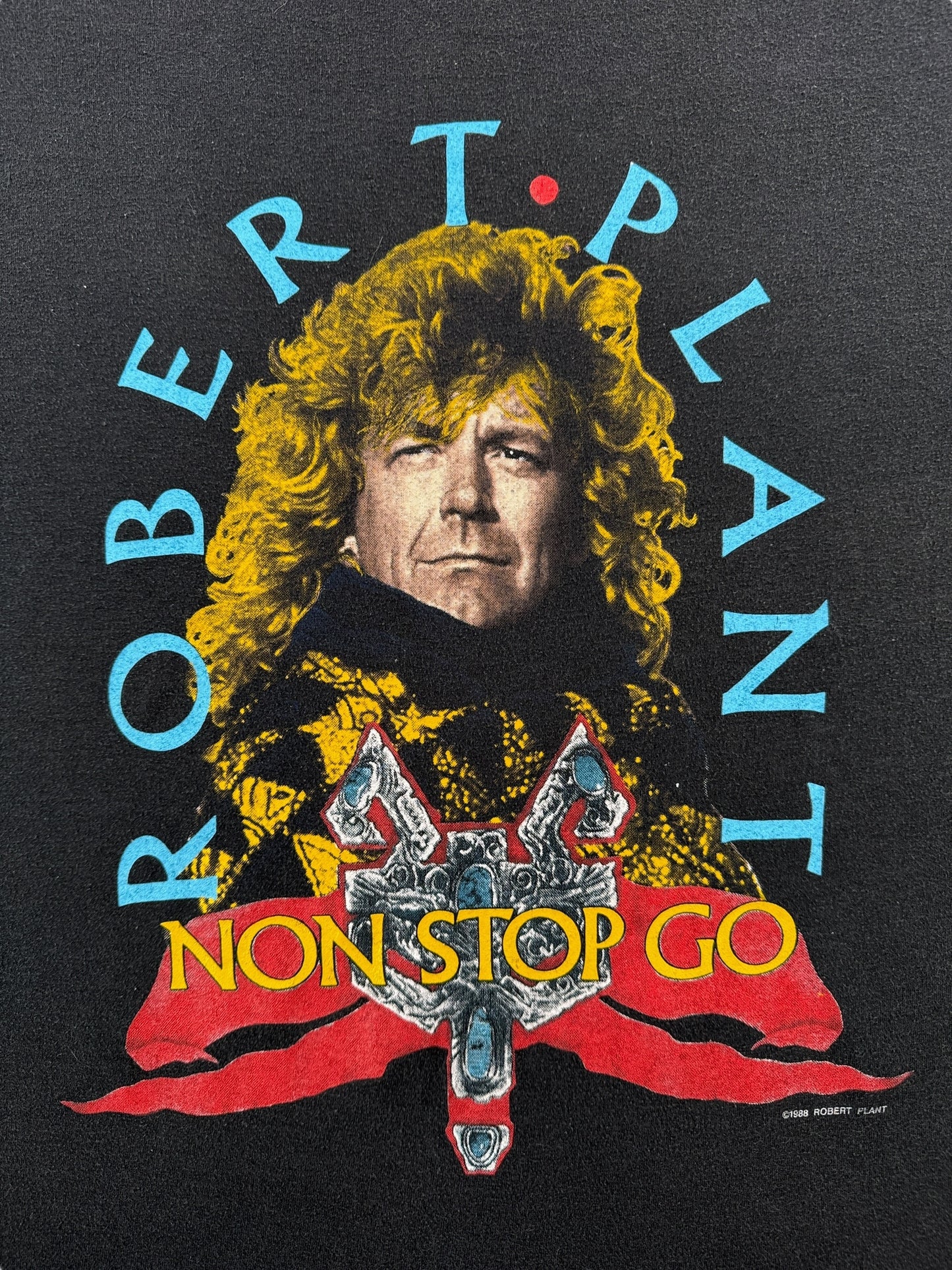 Front Graphic of Vintage '88 Robert Plant Tee SZ L