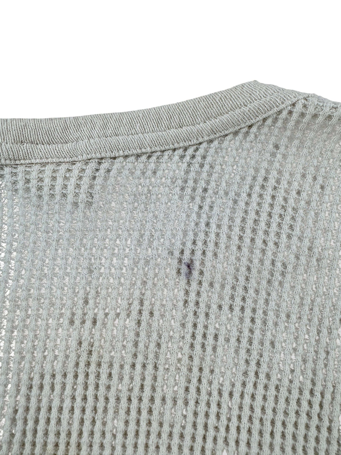 Back Stain on Vintage J.E. Morgan 100% Cotton Waffle Undershirt SZ XL Tall (Fits XS)
