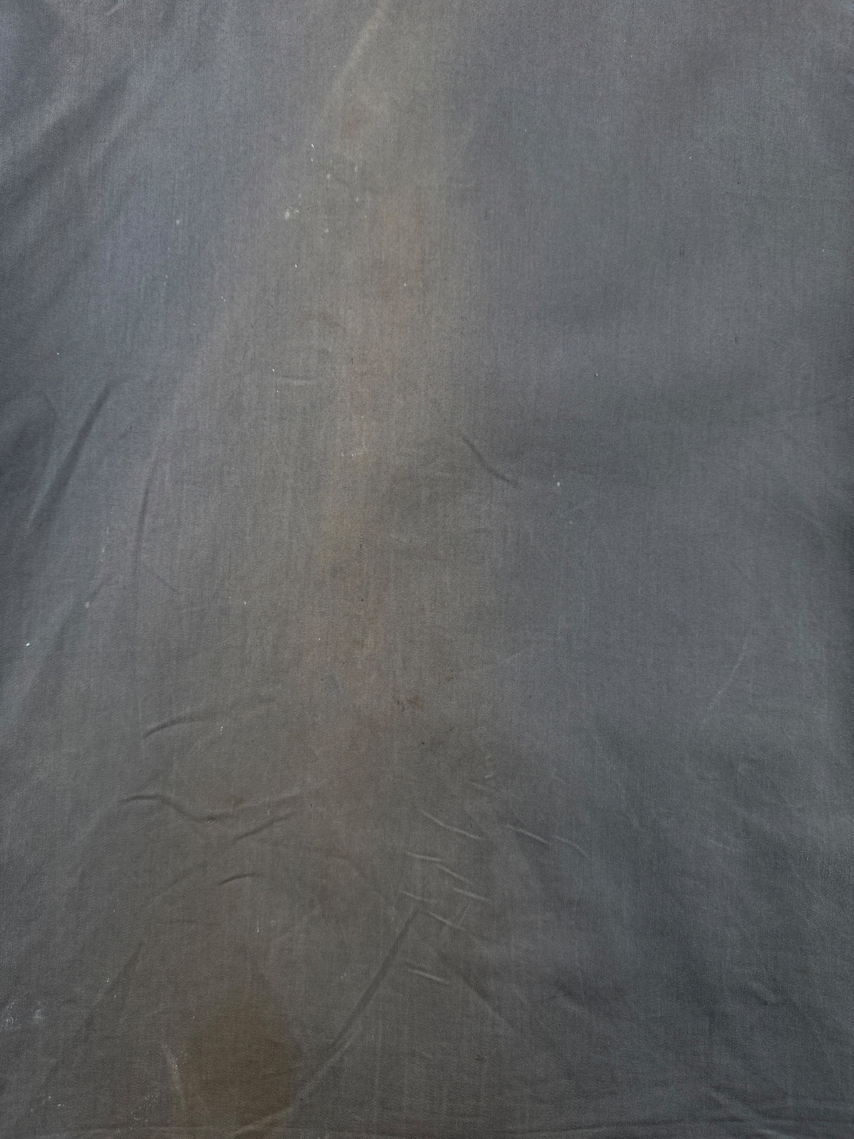 Fading on back of Vintage 1940s Fireman's Coat SZ L