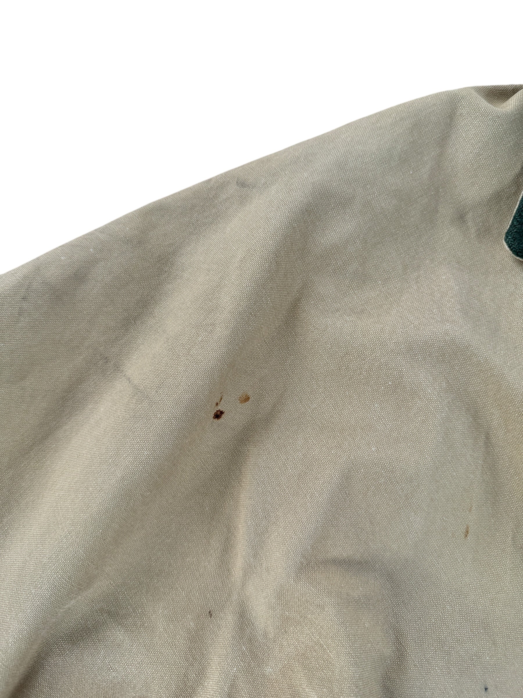 Stains on Vintage Filson Dry Tin Jacket SZ 44