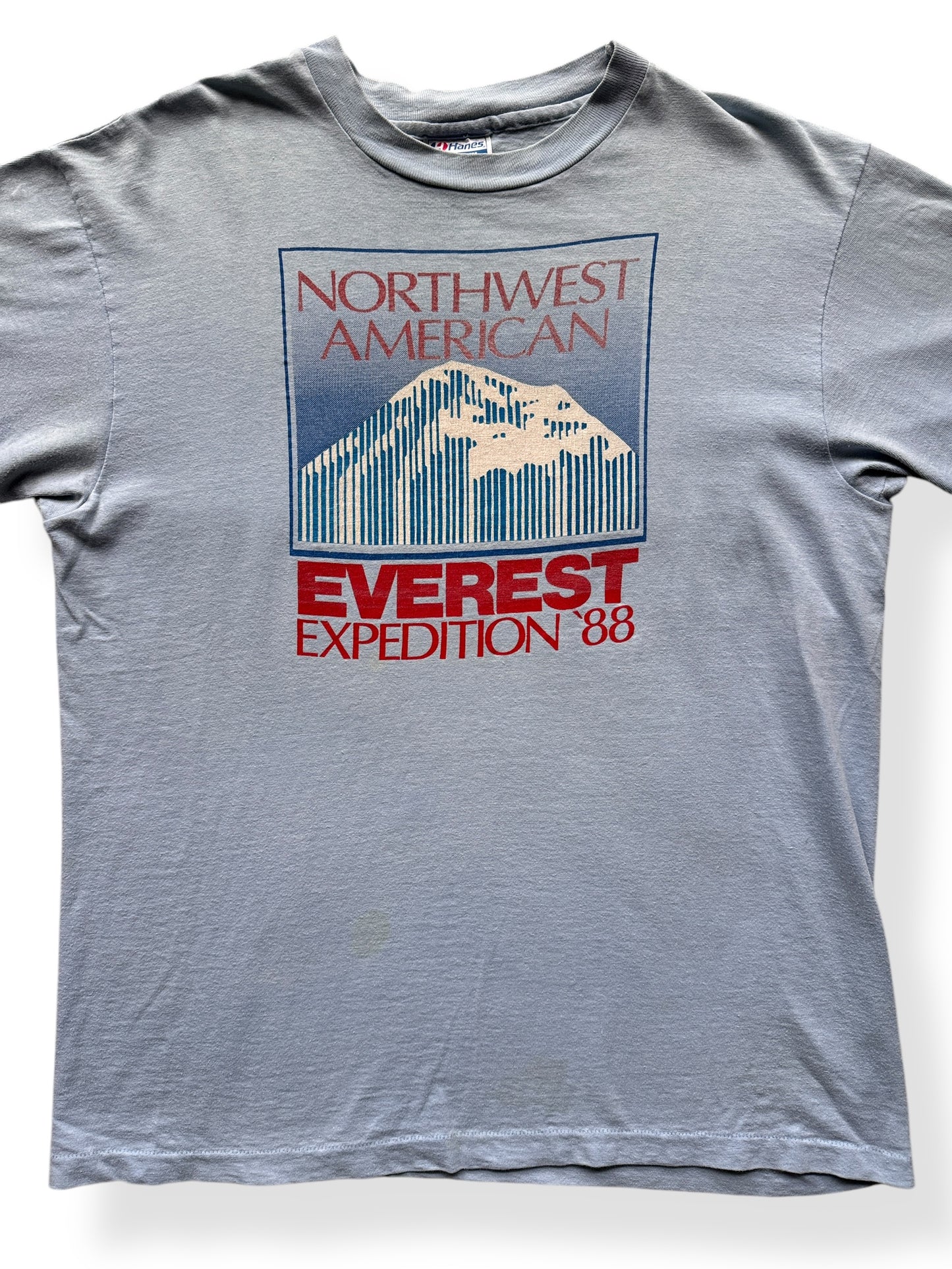 Front Close of Vintage 1988 Northwest American Everest Expedition Tee SZ L