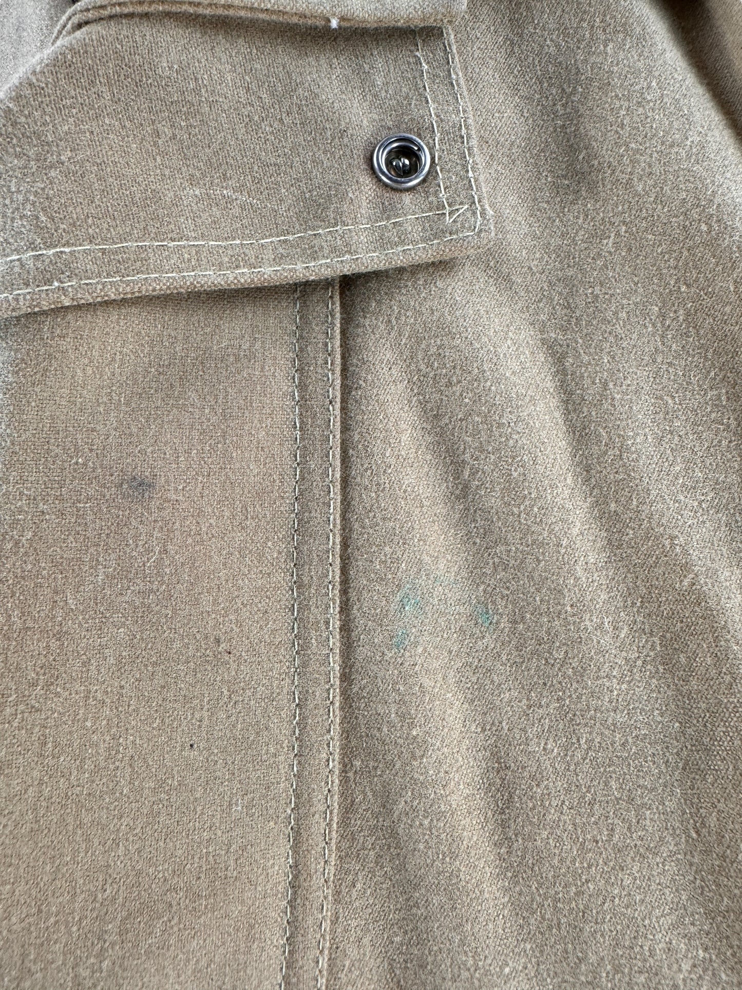 Stains on Vintage NWOT Filson Tin Cloth Packer Jacket with Liner SZ 44