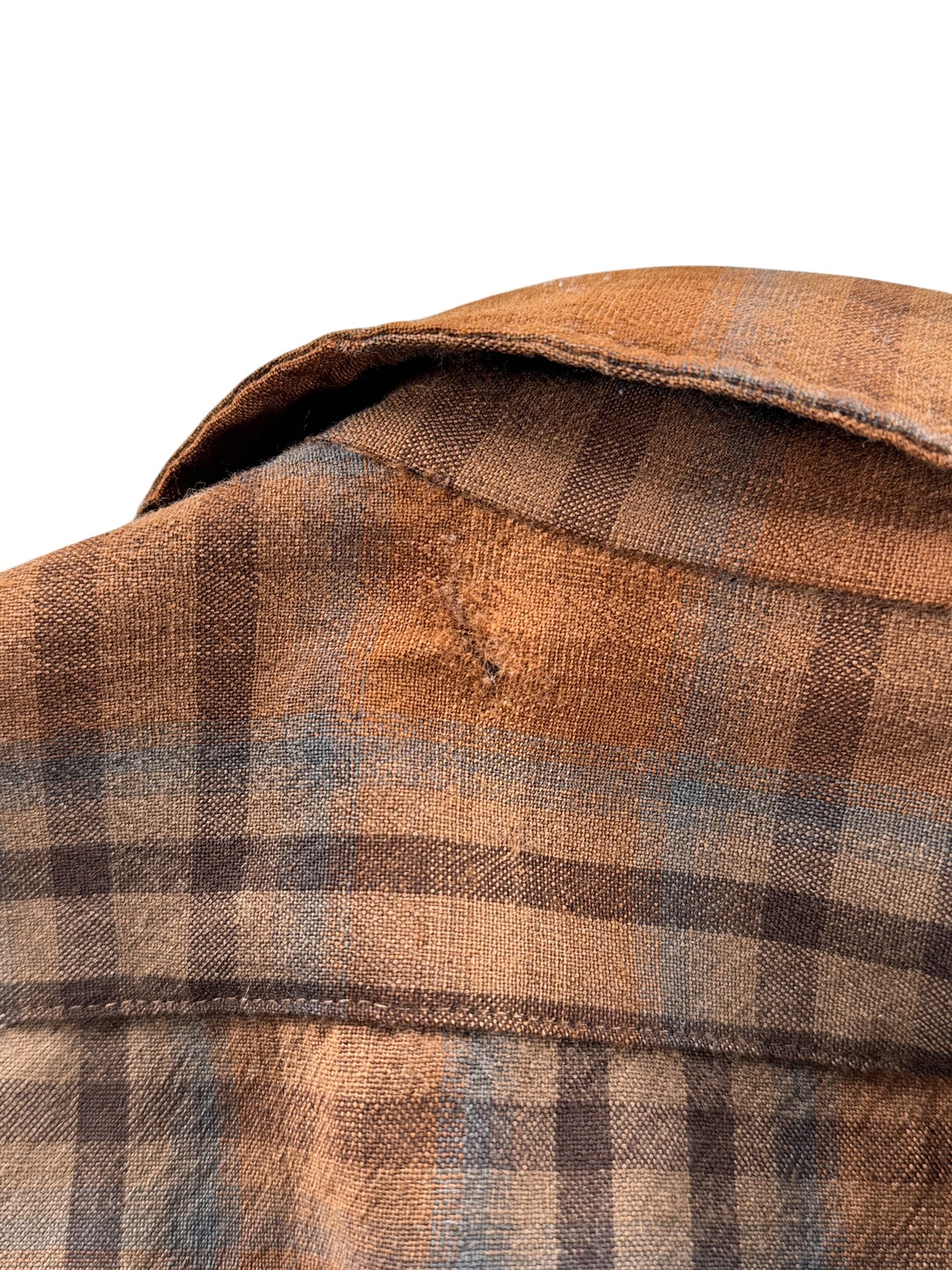 Hole on Vintage Sir Pendleton Flannel SZ L - AS IS