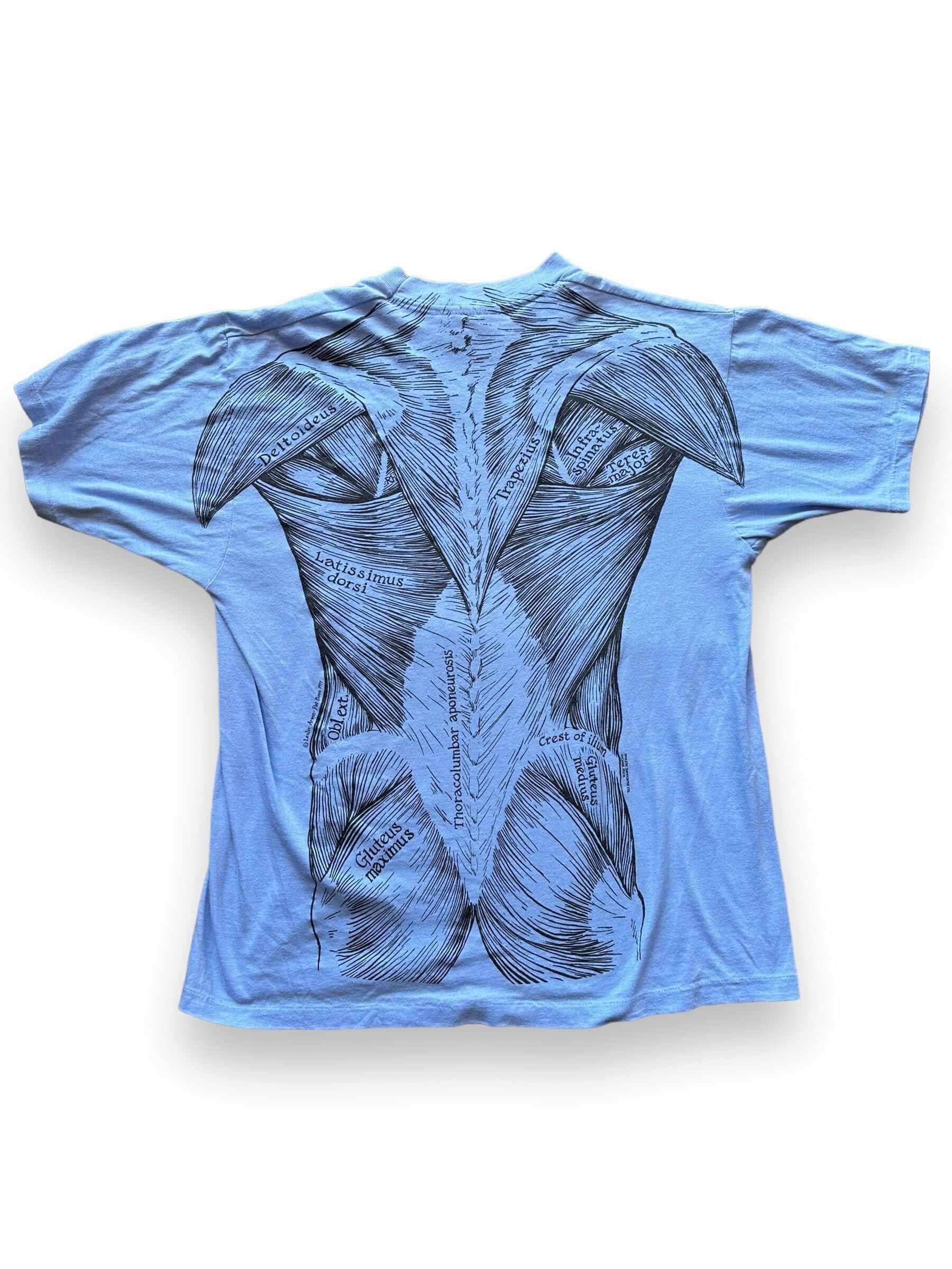 back of Vintage Anatomical AOP Tee SZ M