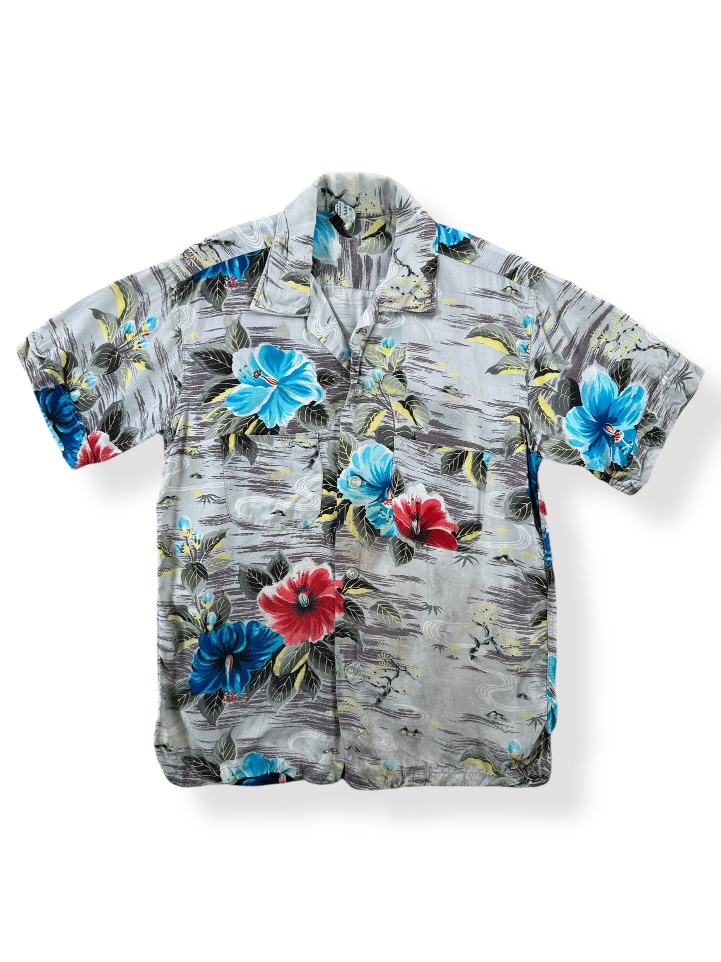 Front of Vintage Penney's Ladies Aloha Top SZ 12