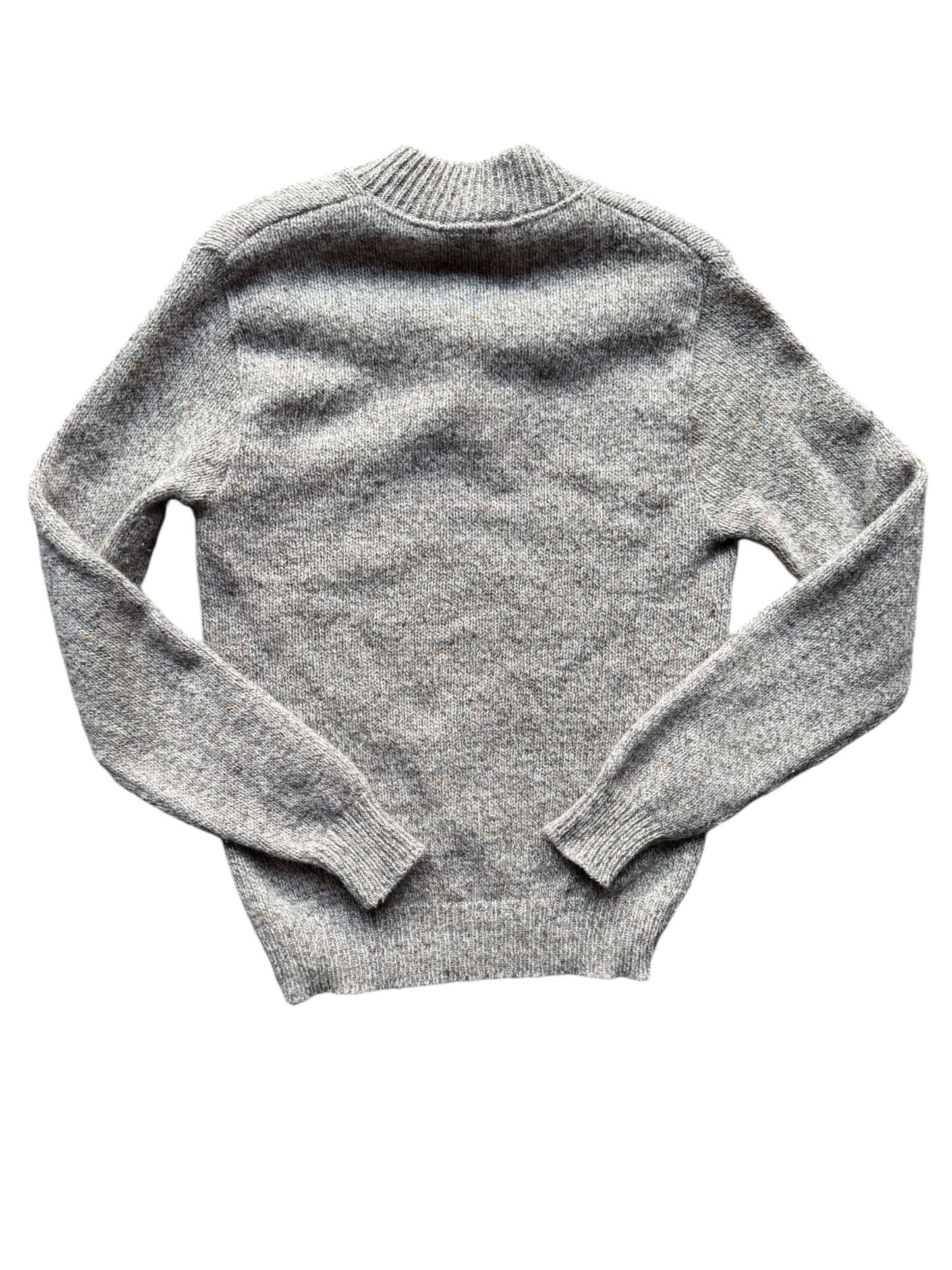 Back view of 1980s Campus Wool Oatmeal Sweater M