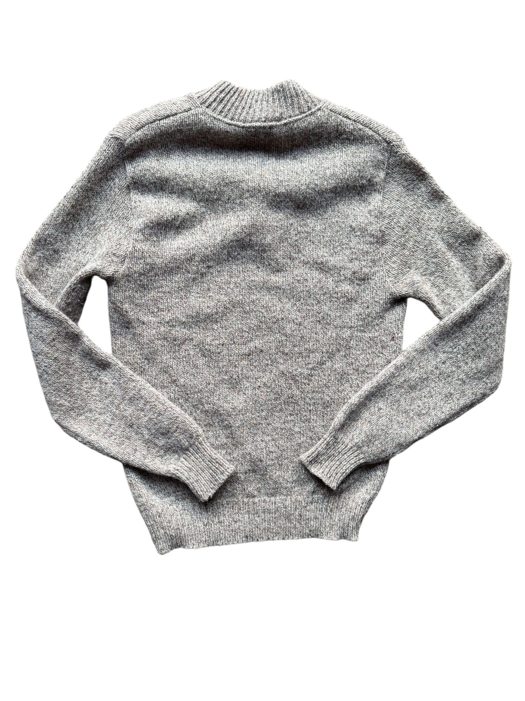 Back view of 1980s Campus Wool Oatmeal Sweater M