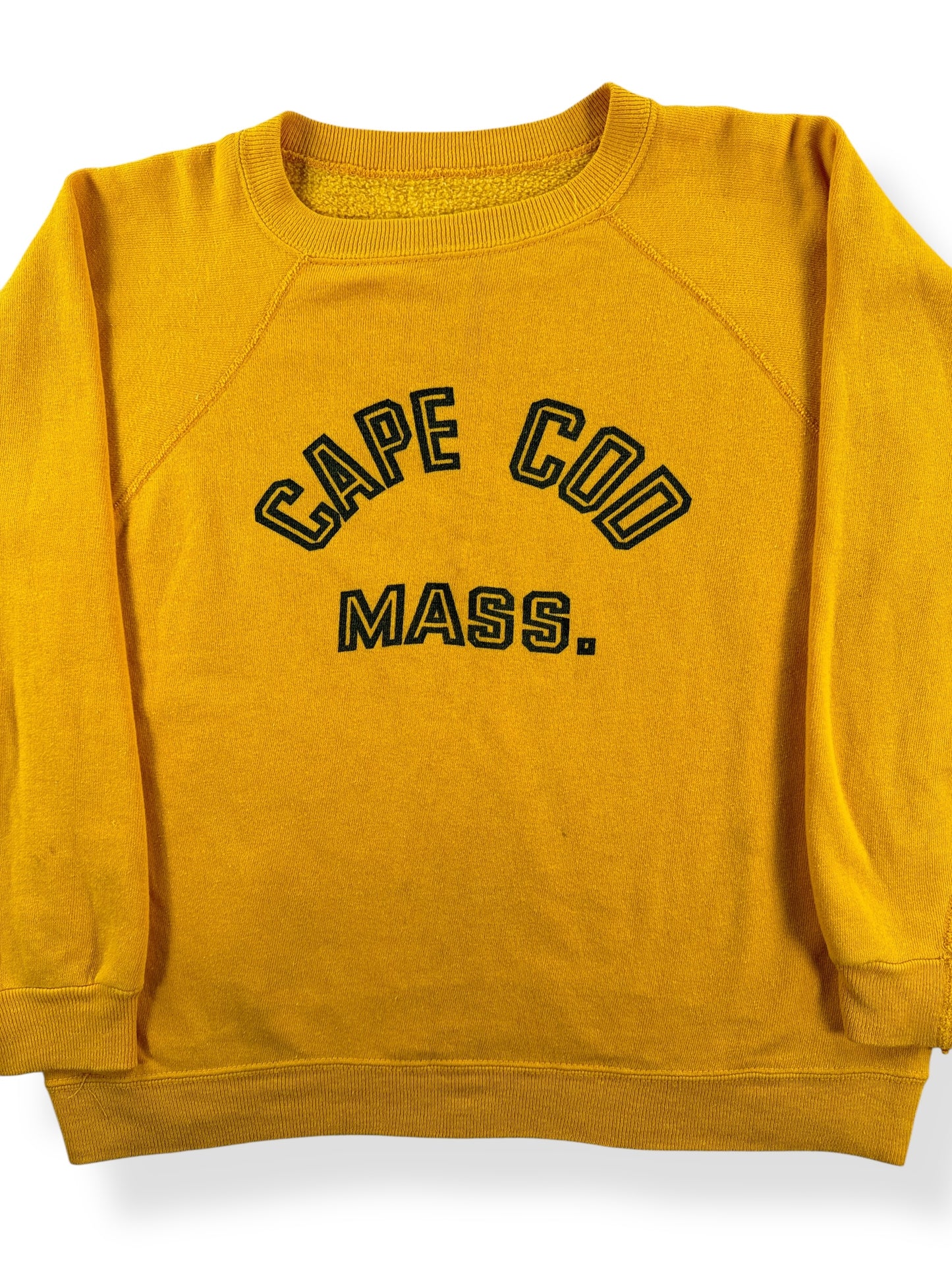 Front Close Up of Vintage 1960s Cape Cod Sweatshirt SZ M