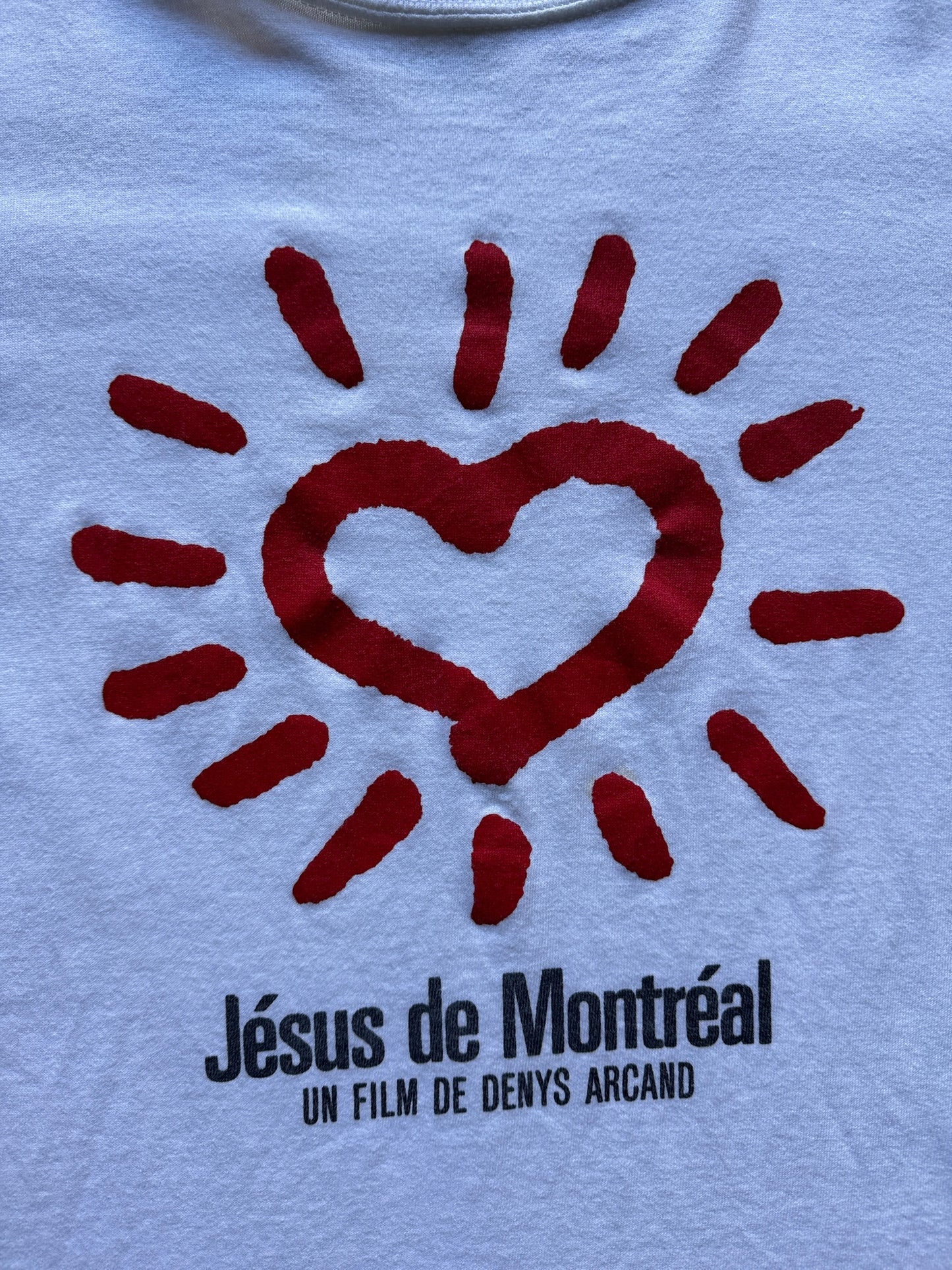 Front Graphic of Vintage Jesus of Montreal Film Tee SZ XL