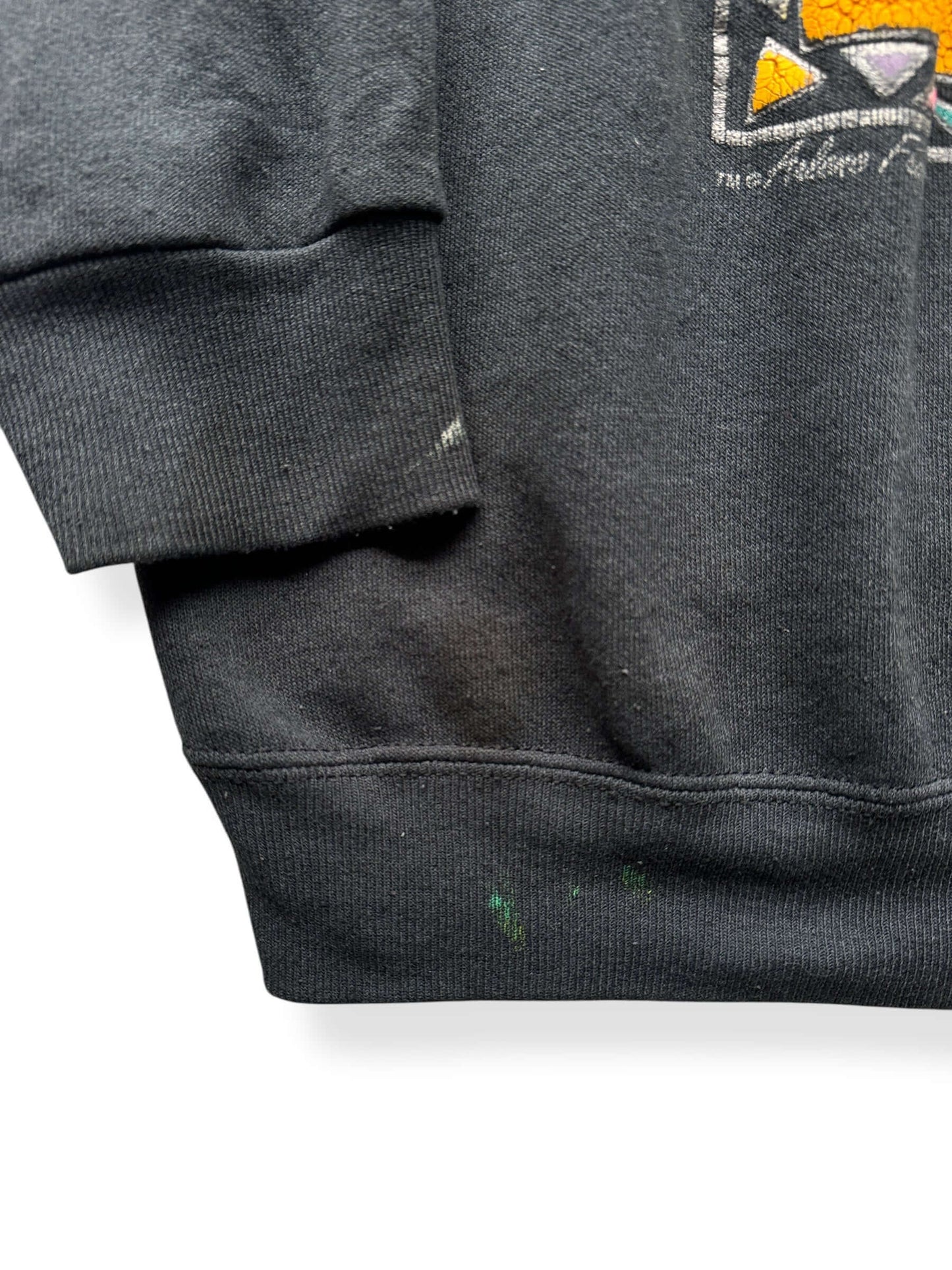 Stain on Vintage Arizona Wolf Art Crewneck SZ XL