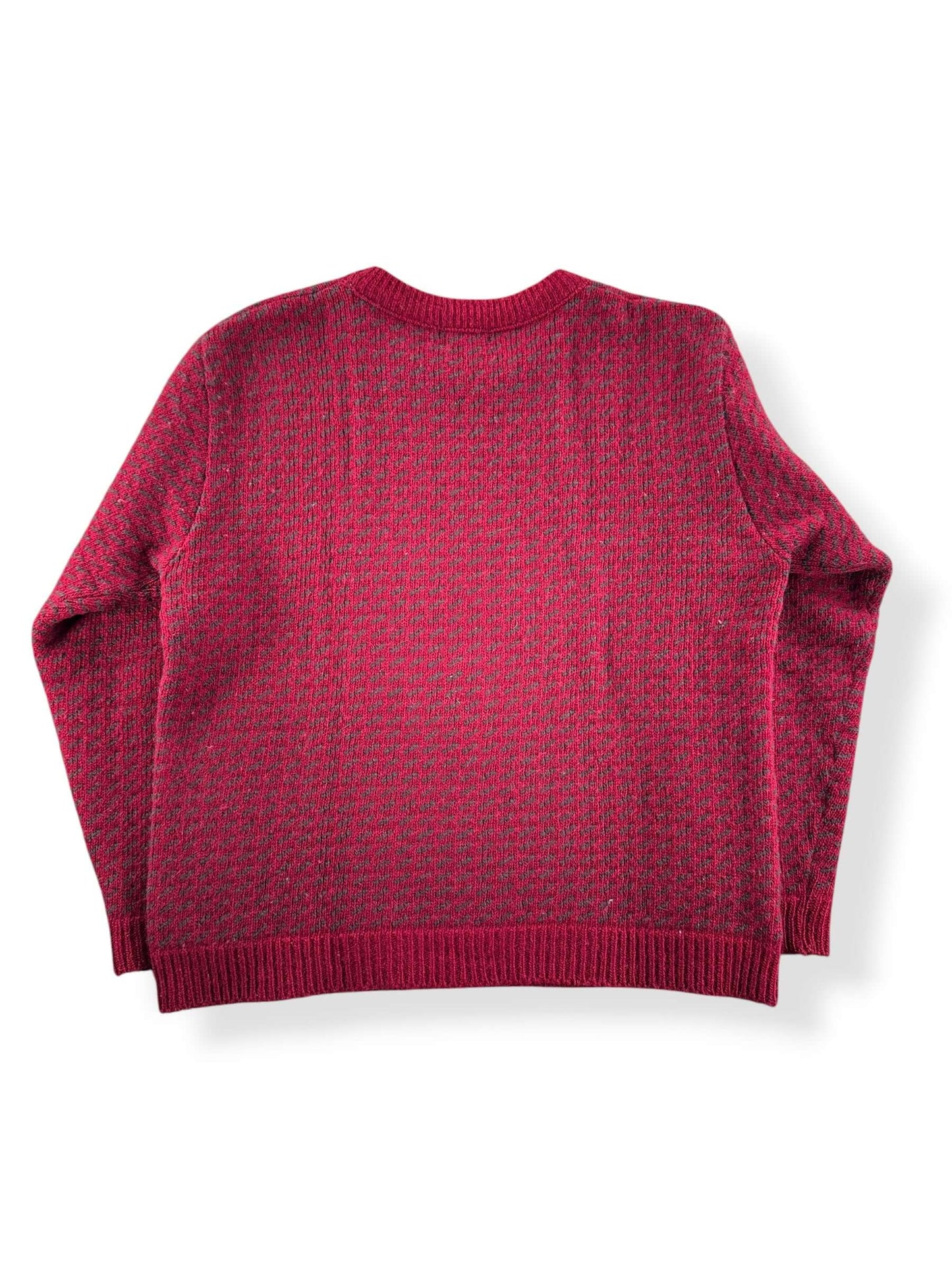 Back of Vintage L.L. Bean Nordic Wool and Rayon Birdseye Sweater SZ M