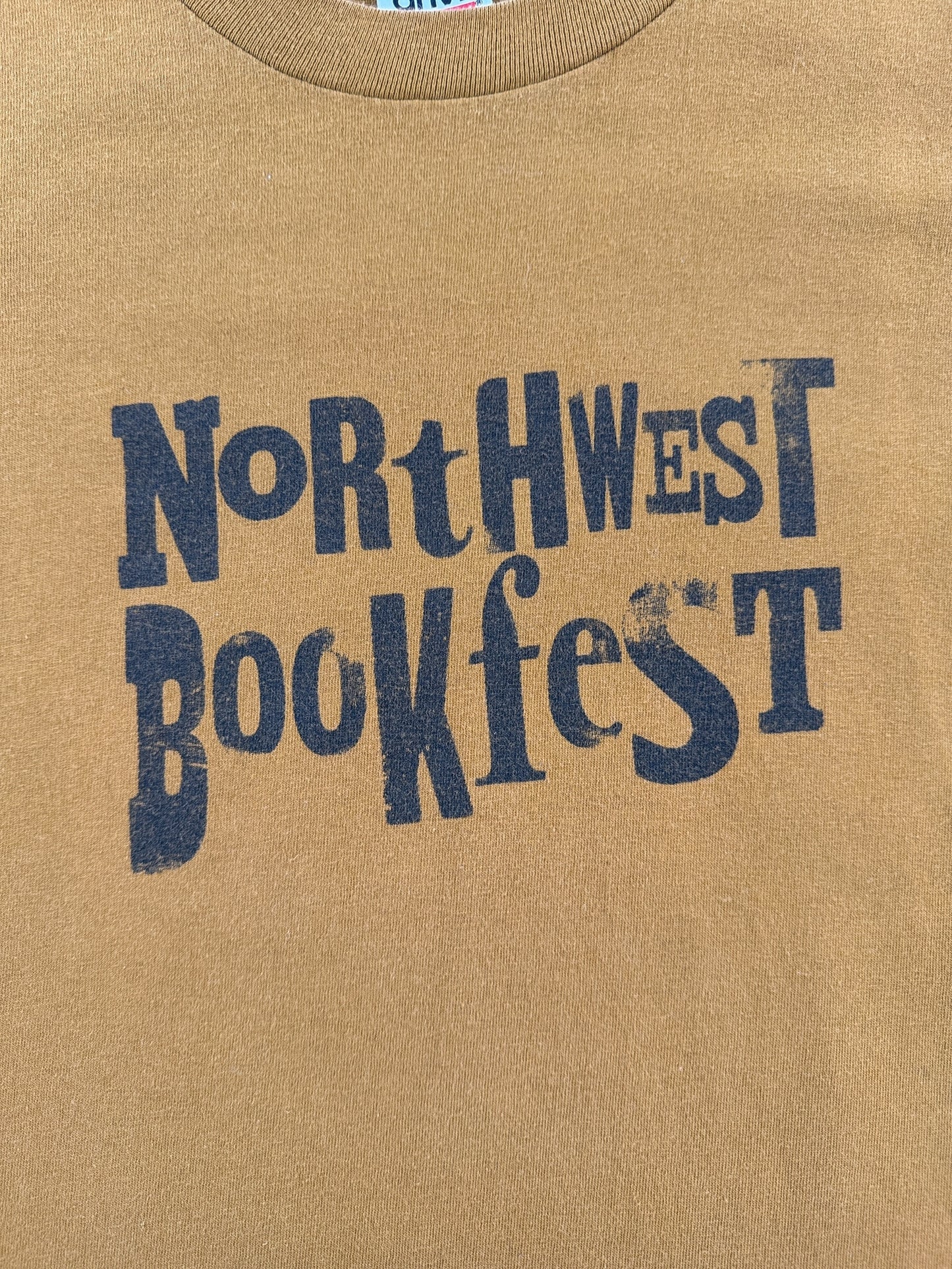 Front Graphic of Vintage Northwest Bookfest Tee SZ L