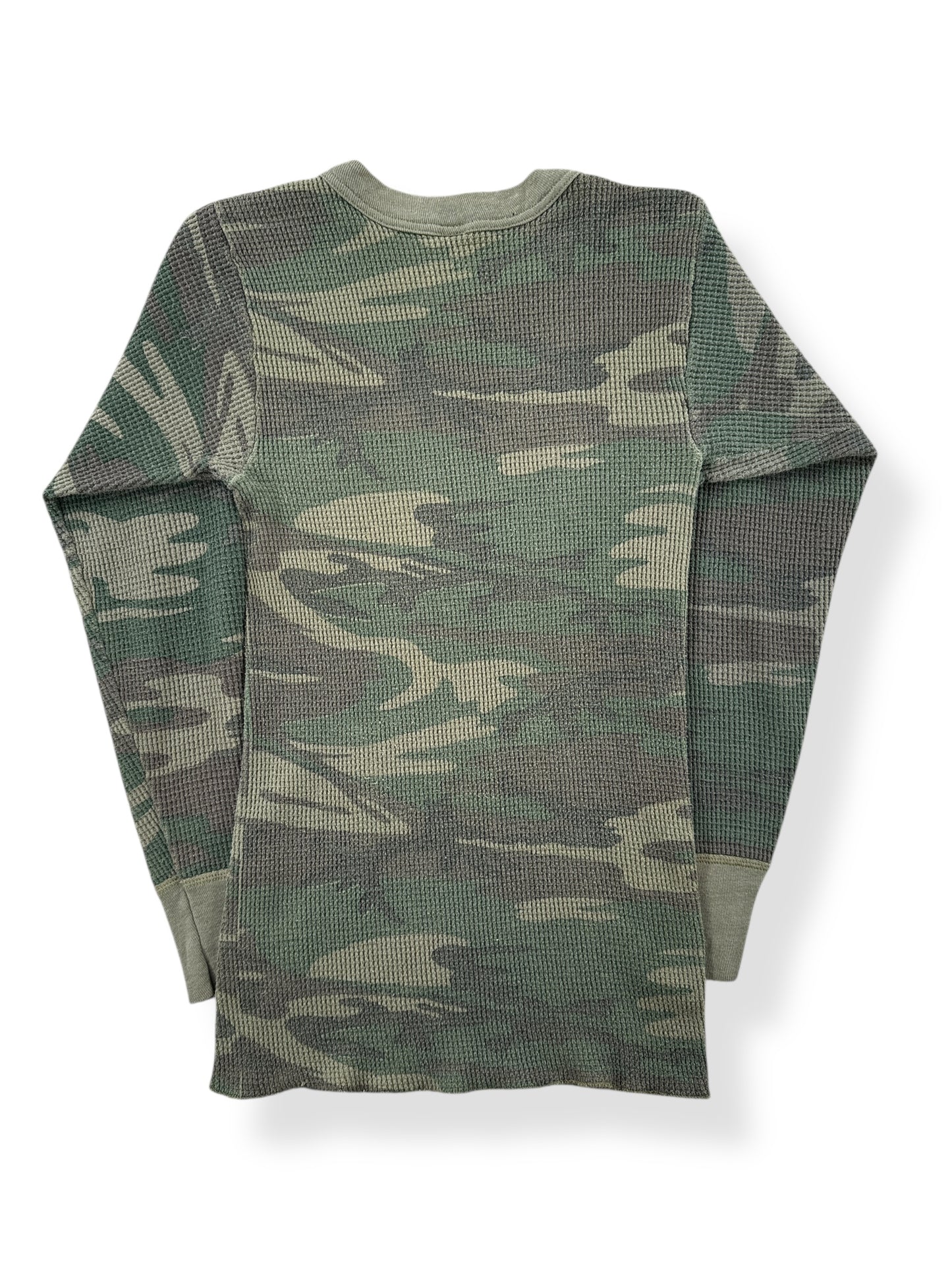 Back of Vintage Sears Camo Thermal Top SZ XXS