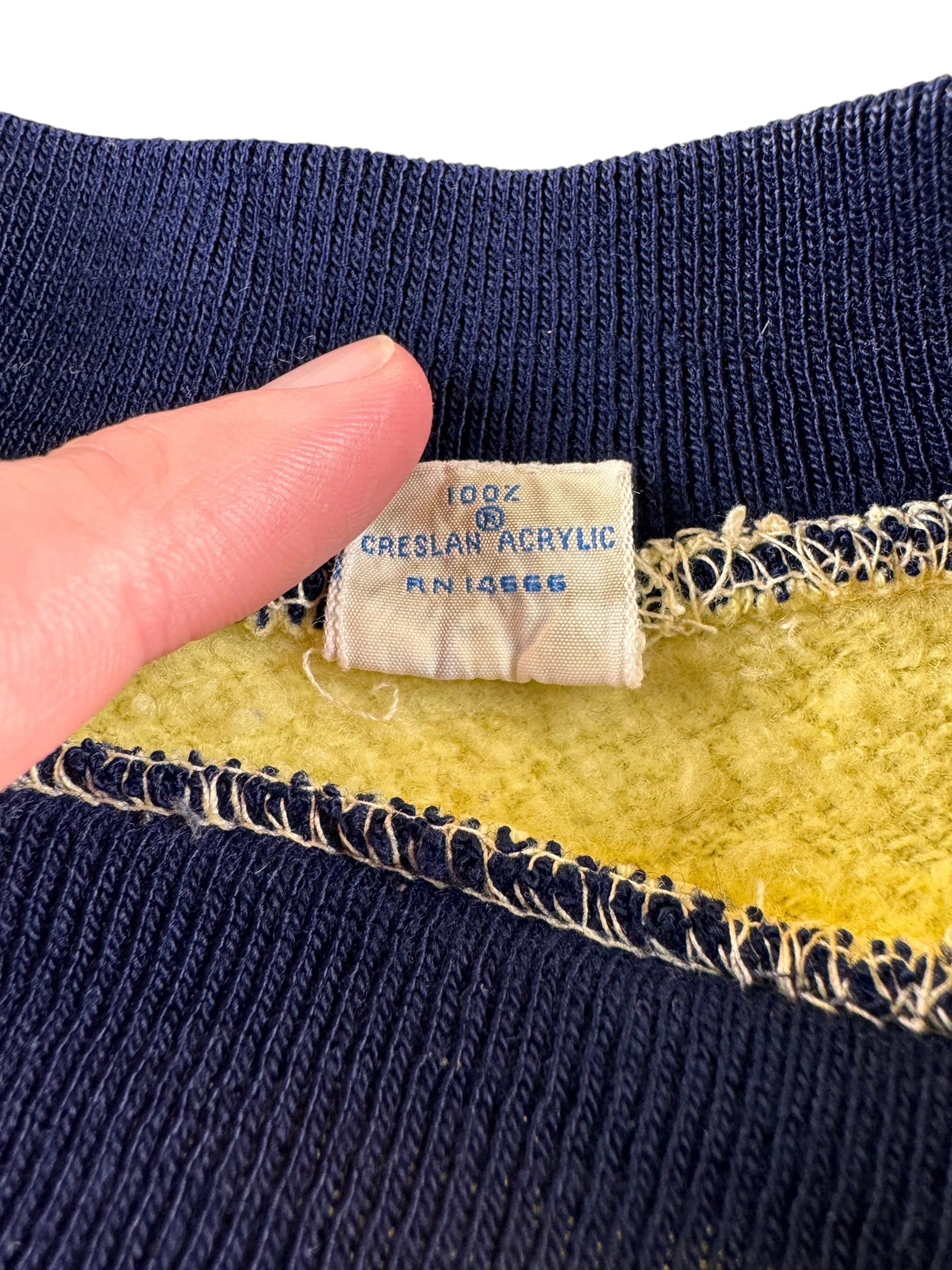 Tag on Creslan Ringer Short Sleeve Crewneck SZ S AS IS